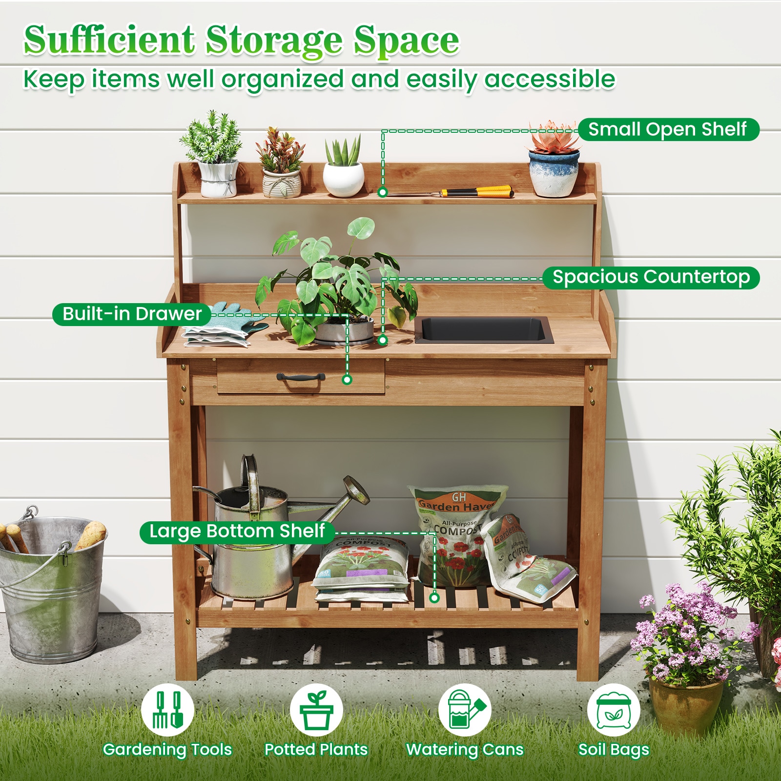 Ayelon GD43GT41CF Potting-Benches - View #9