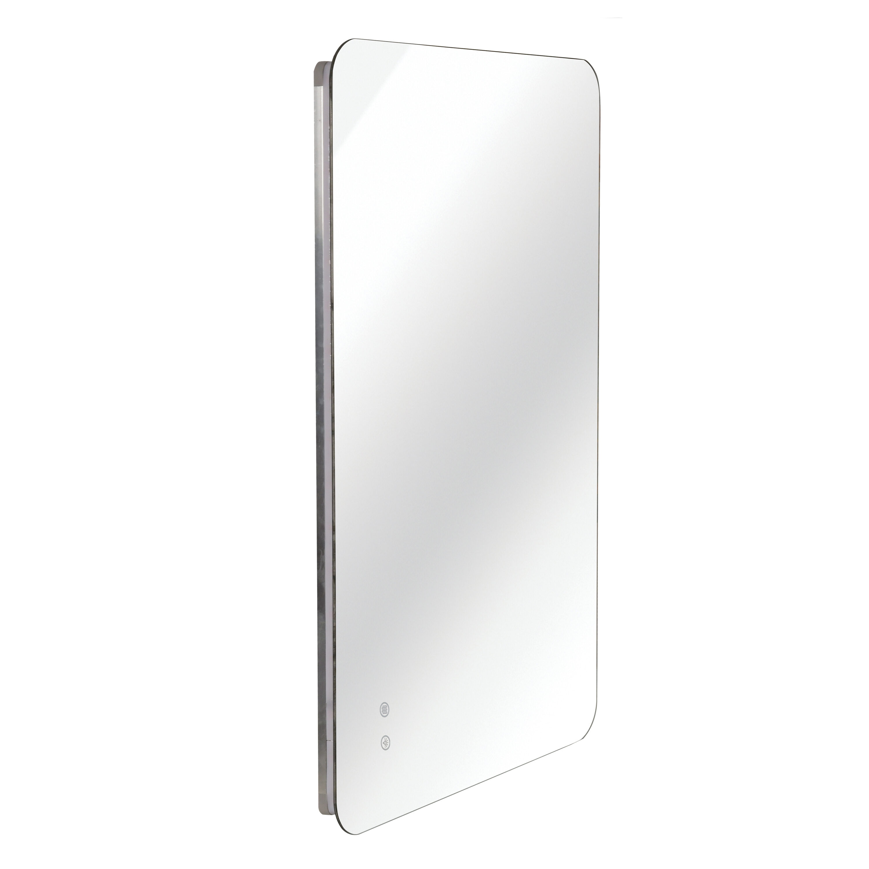 Clihome 40-in x 30-in Polished Frameless Rectangle Dimmable LED Lighted Bathroom Vanity Mirror ( Clear )