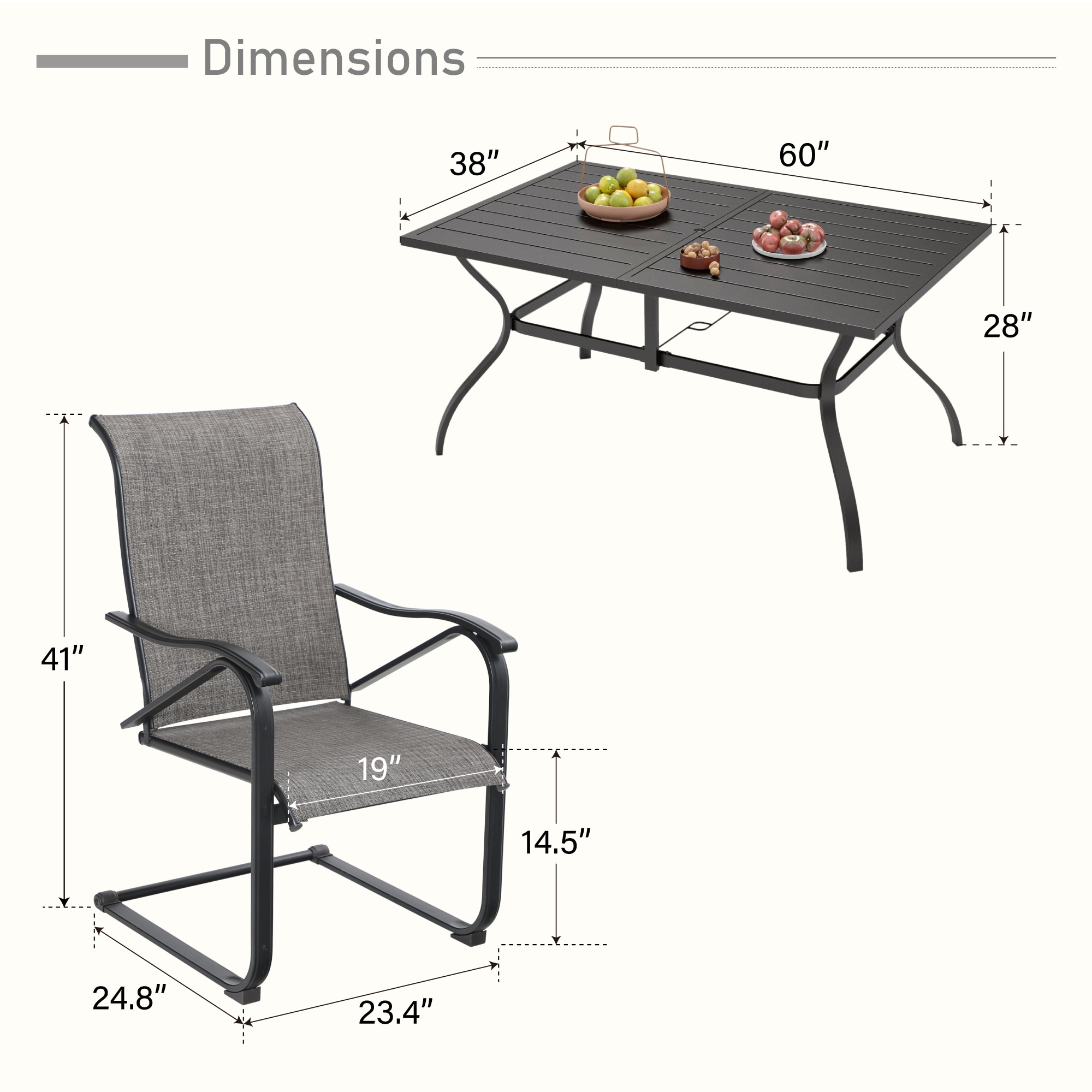 Sunshine Valley TC7-E02GF105-060-4 Patio-Dining-Sets - View #11