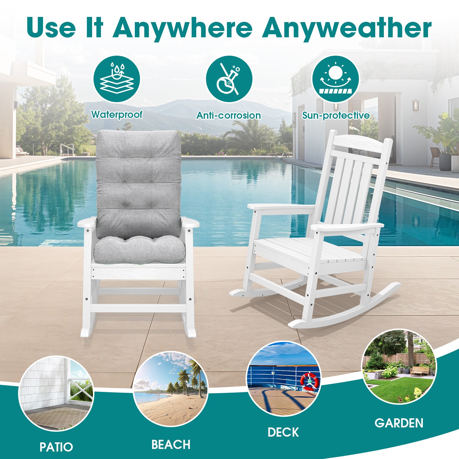 JEAREY 03YY-DZ-WG Patio-Chairs - View #8