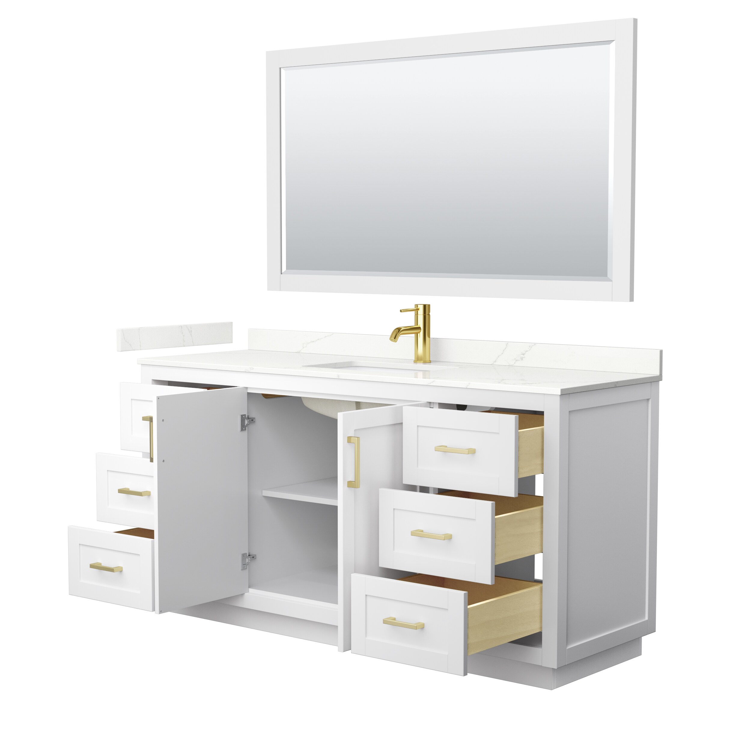 Wyndham Collection WCF292966SWGGTUNSM58 Bath-Vanity-Combo - View #3