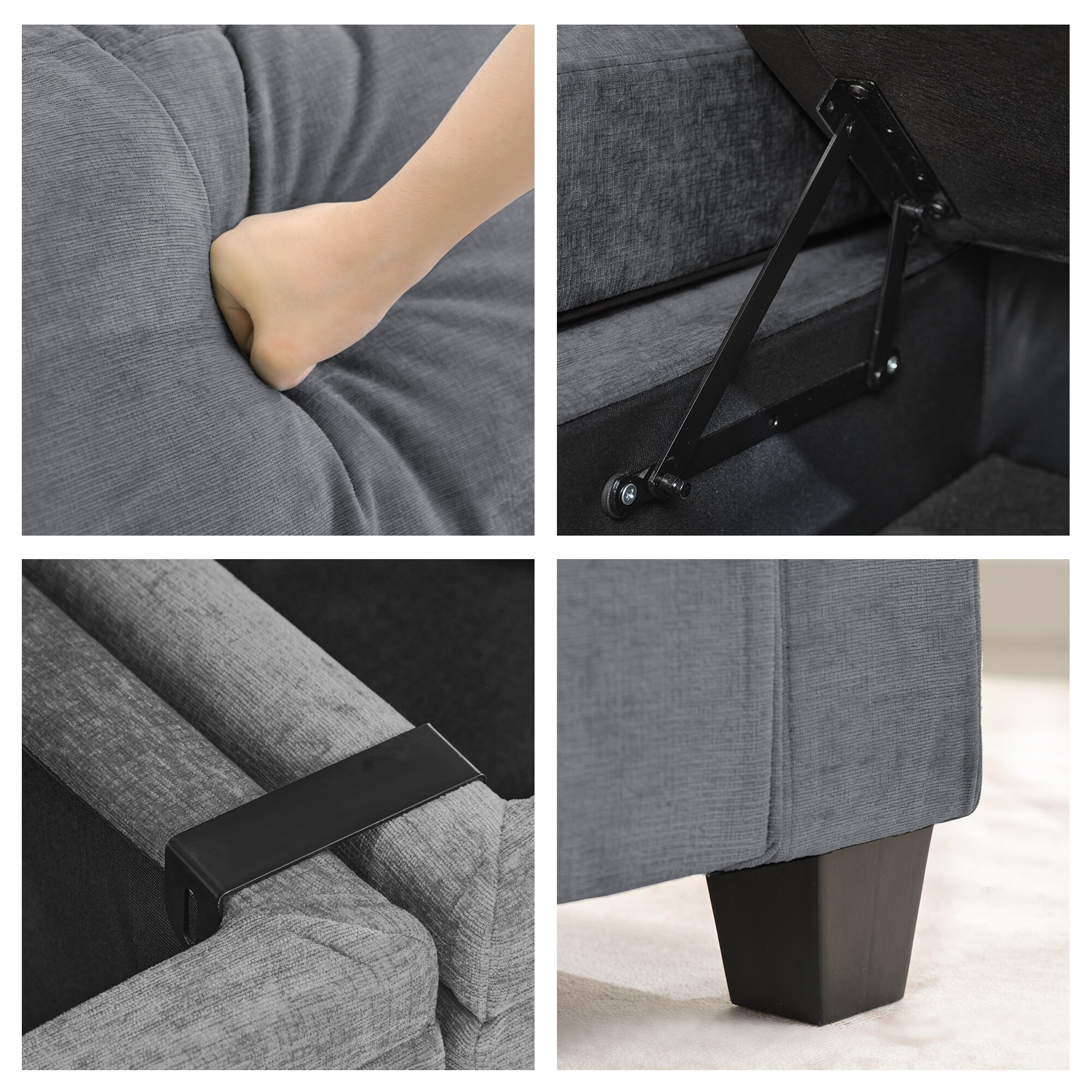 VOUA SAF-XNECW3-GY1 Sofas-Loveseats - View #5