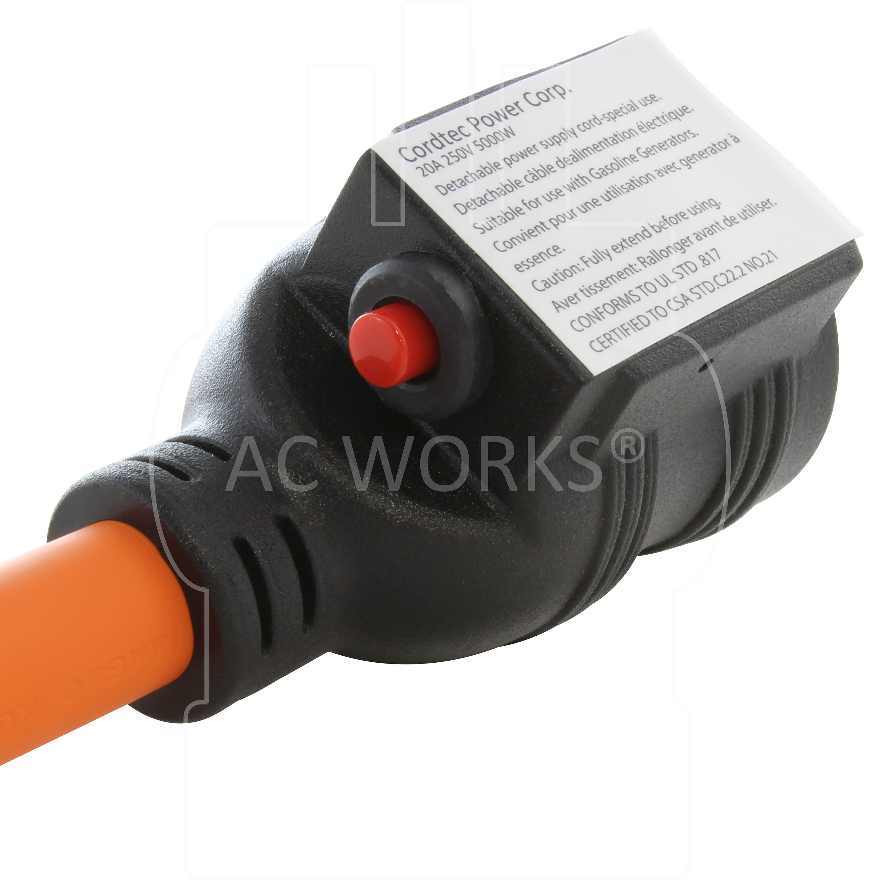 AC Works Welder Adapter L6-20P 20A 250V to 6-50