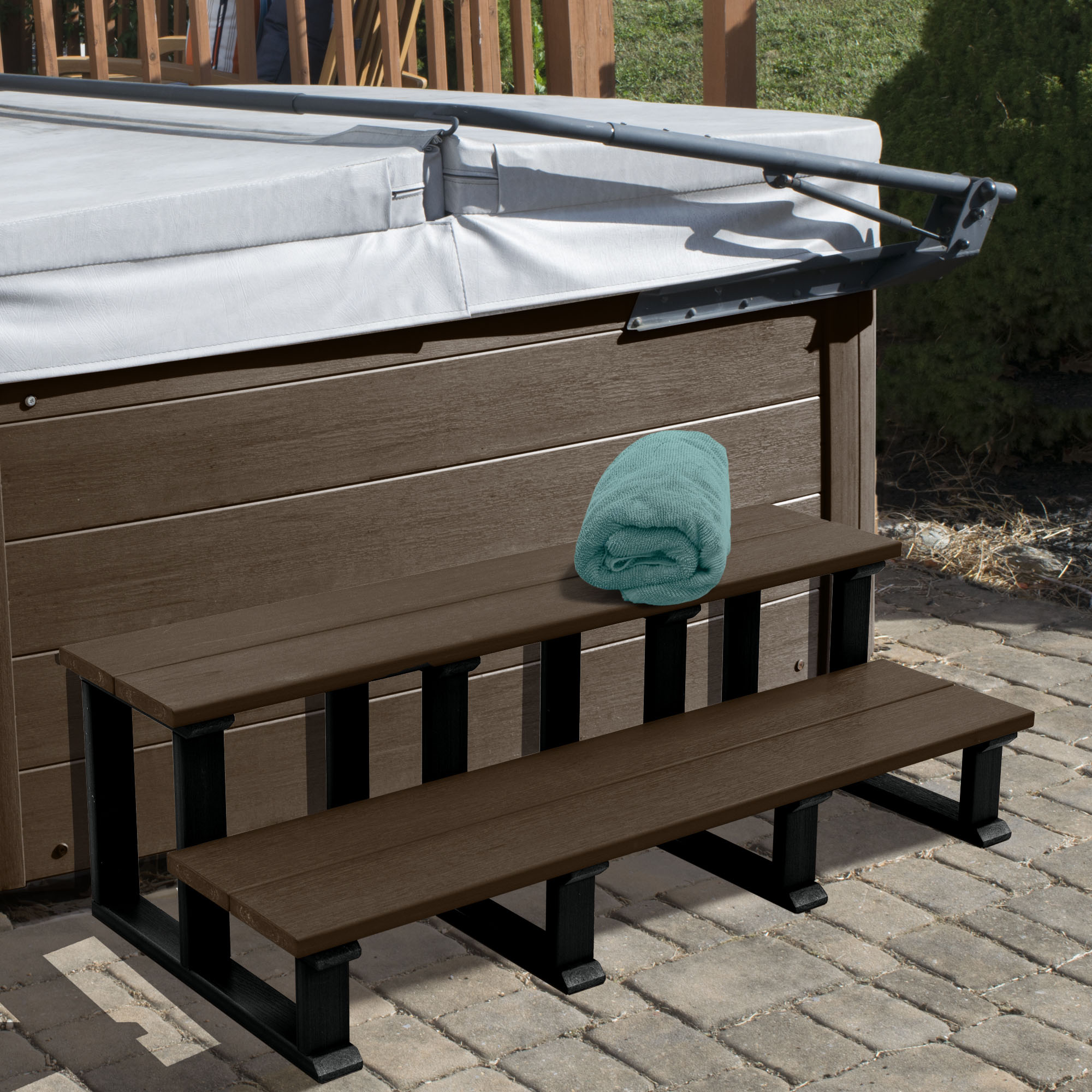 Highwood Spa Hot Tub Cabinet Replacement Kit Coastal Teak