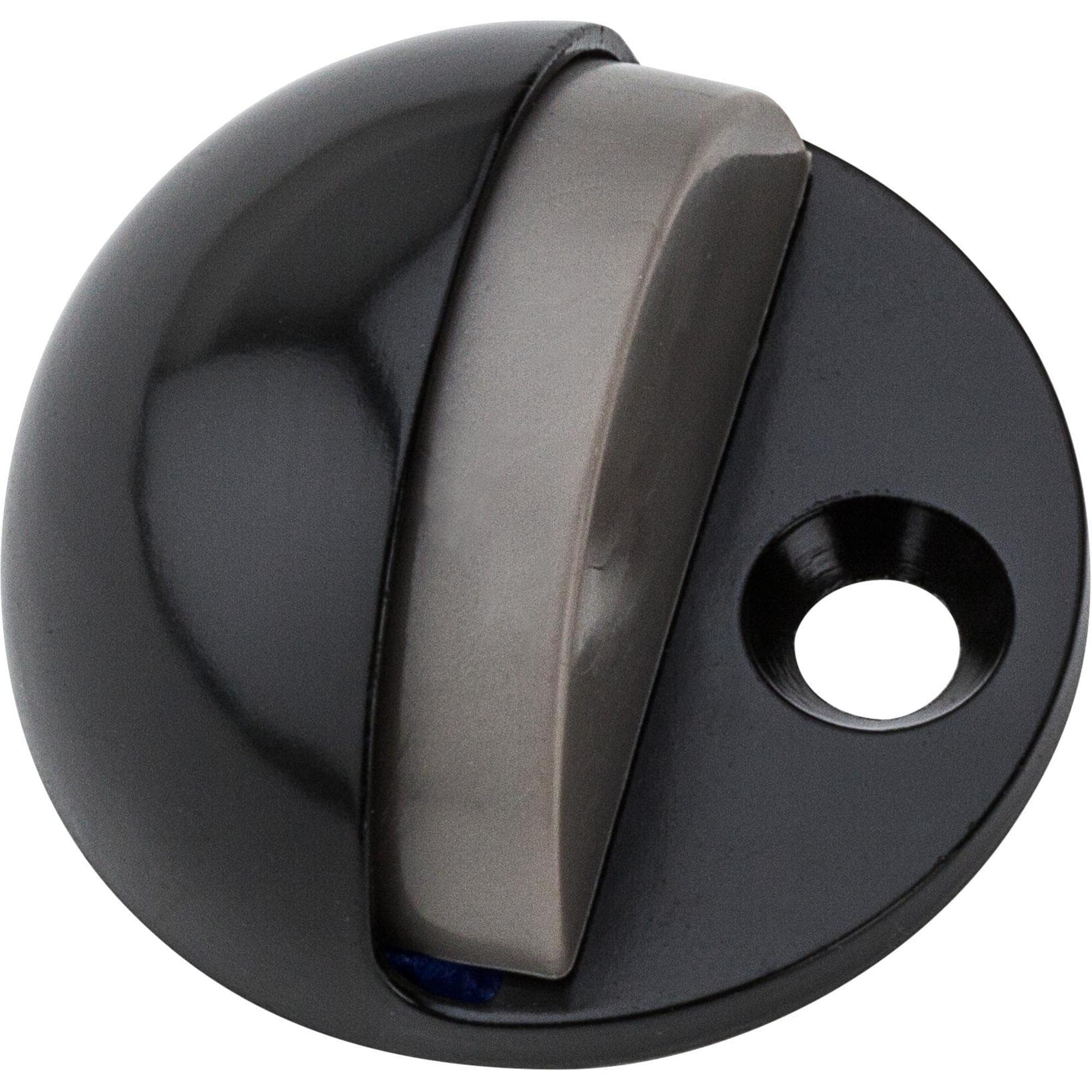 National Hardware  Zinc Oil Rubbed Bronze Black Door Stop Mounts to floor 1.75 in.