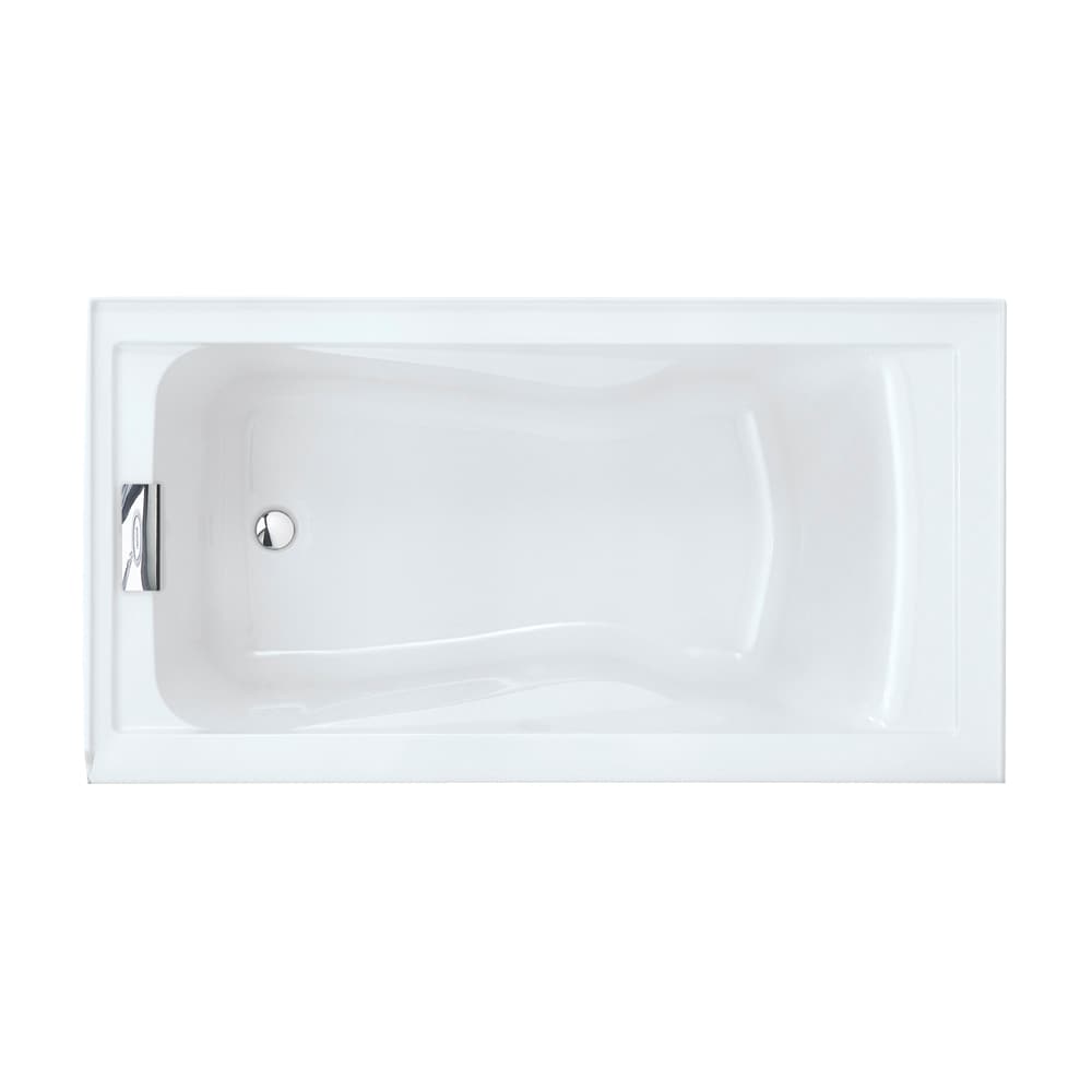 American Standard Evolution 32-in x 60-in White Acrylic Hourglass Alcove  Whirlpool Tub (Right Drain) in the Bathtubs department at