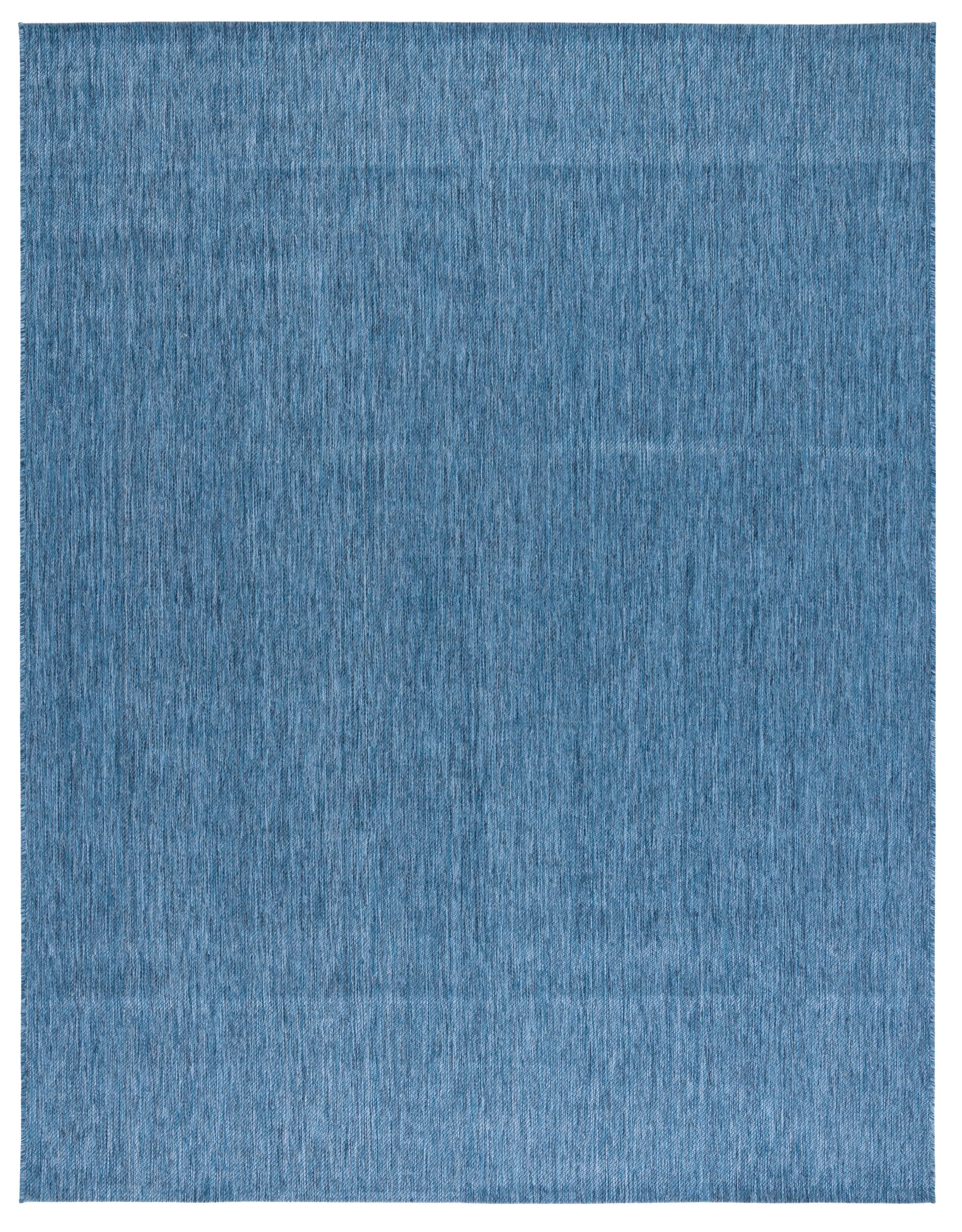 Safavieh BHS218M-9 Beach House Adina 9 x 12 (ft) Loomed Polypropylene Blue Rectangular Indoor/Outdoor Solid Farmhouse/Cottage Area rug