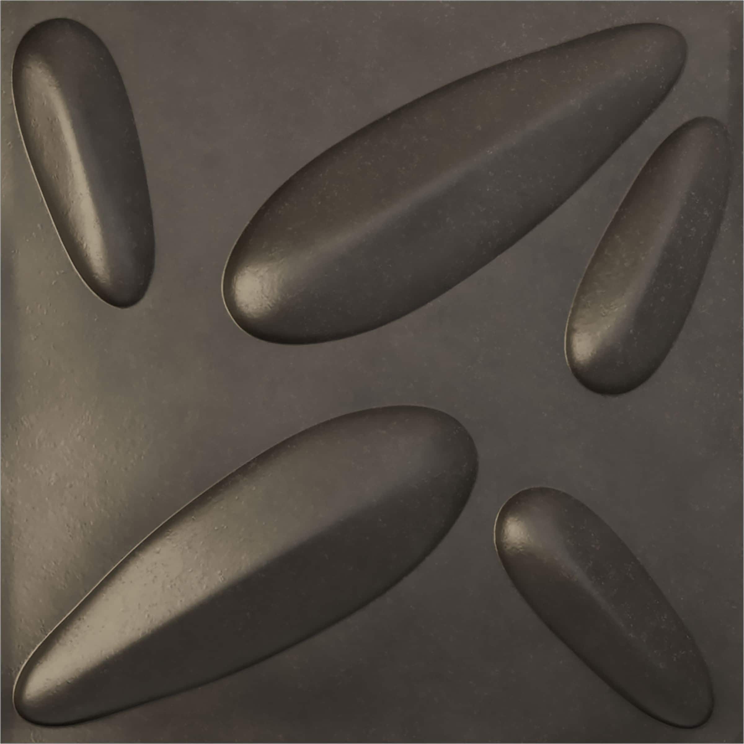 Ekena Millwork WP20X20PLDST 19-5/8-in x 19-5/8-in Embossed Universal Aged Metallic Weathered Steel PVC Wall Panel