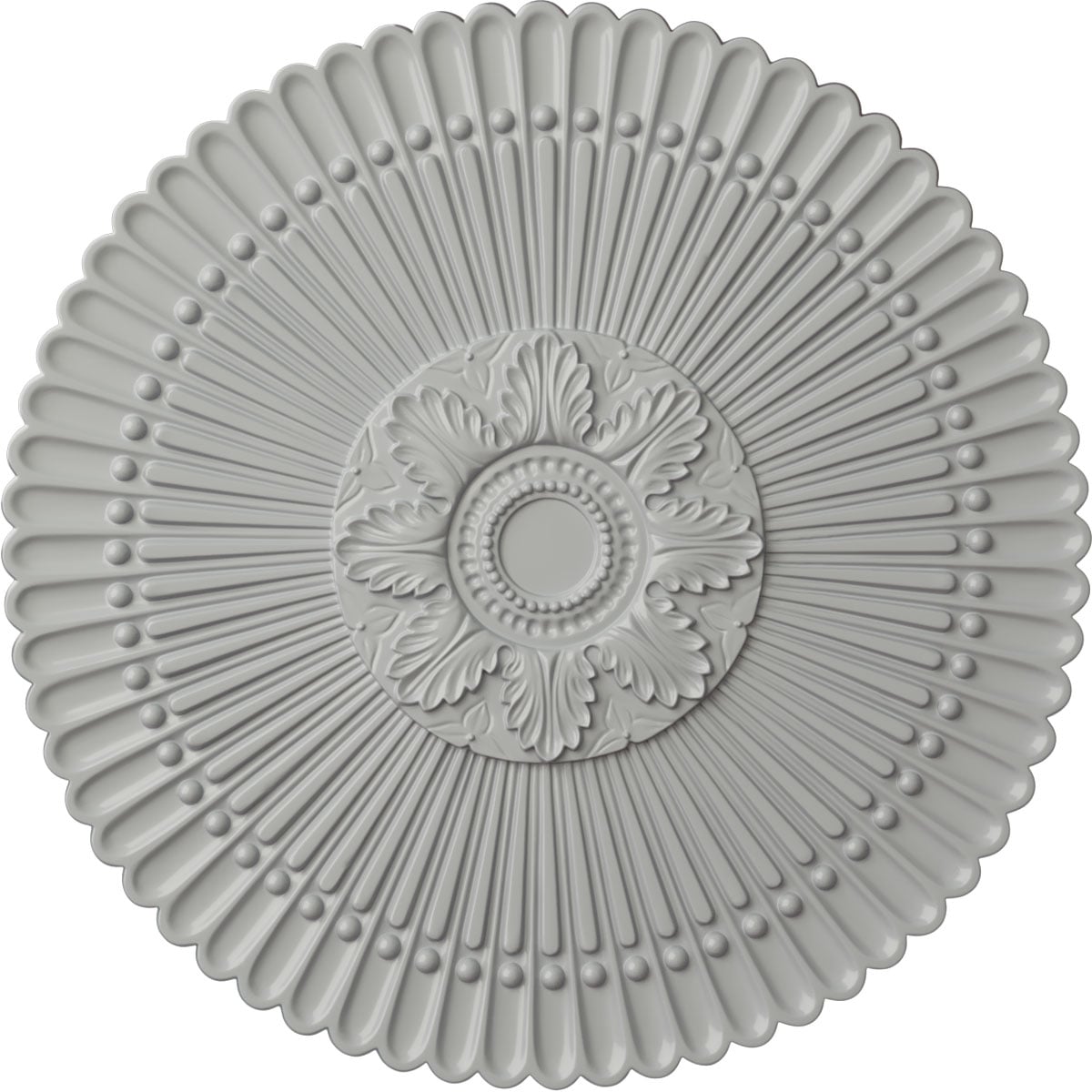 Ekena Millwork CM30NEFRF Nexus 30-in W x 30-in L Painted Frost Polyurethane Whole Ceiling Medallion