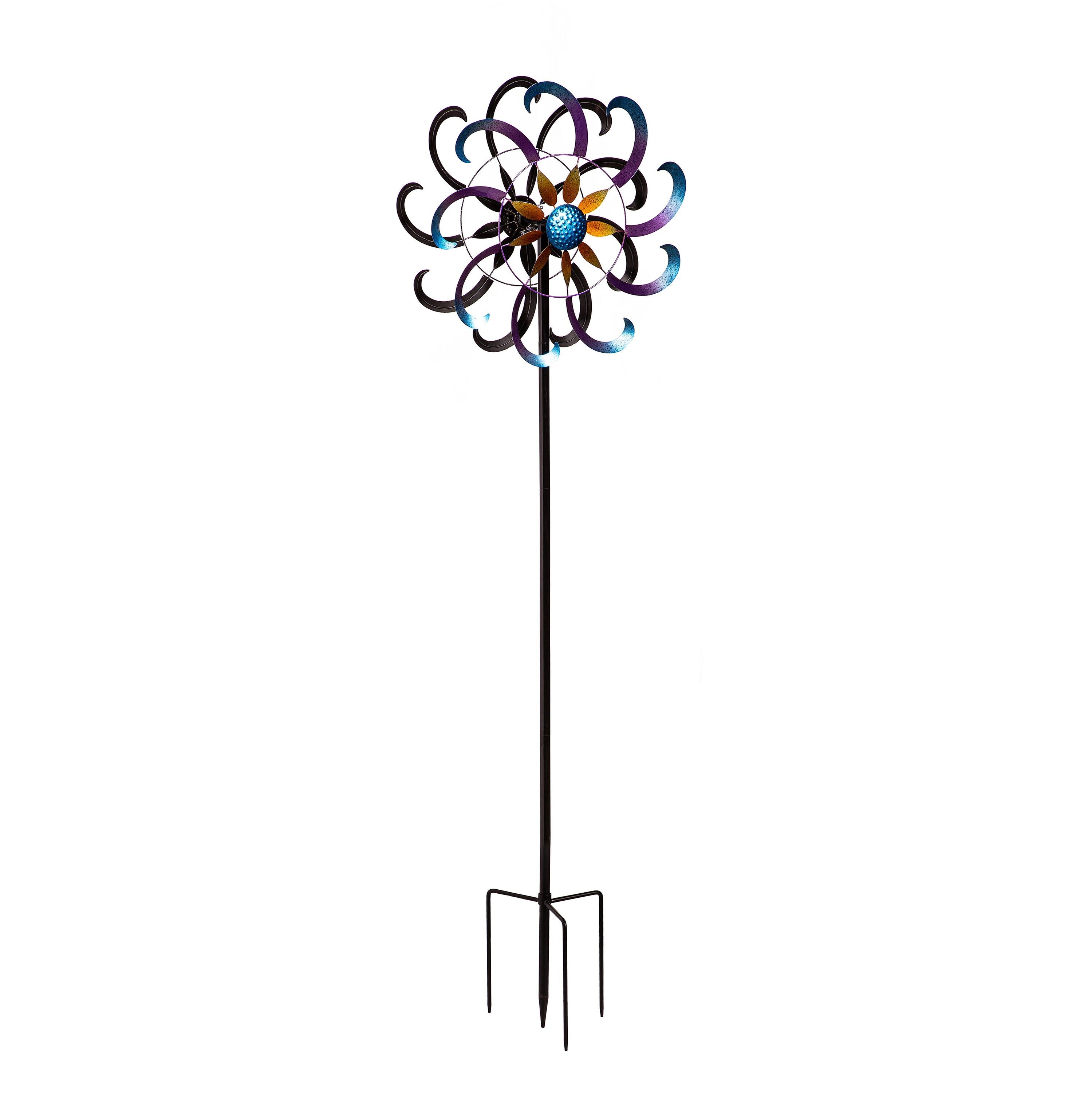 Evergreen Blue Aluminum Wind Spinner #47M5725