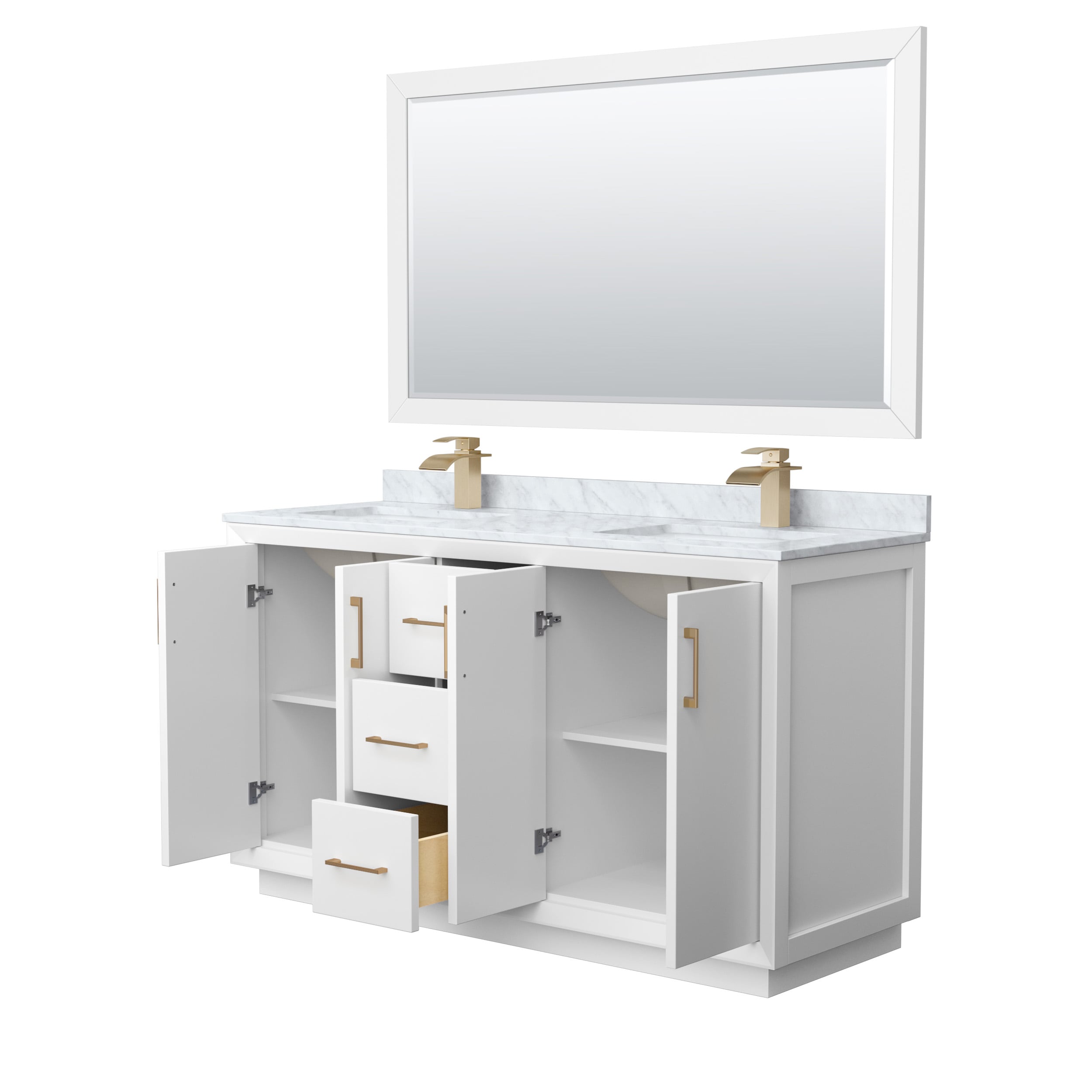 Wyndham Collection WCF414160DWZCMUNSM58 Bath-Vanity-Combo - View #2