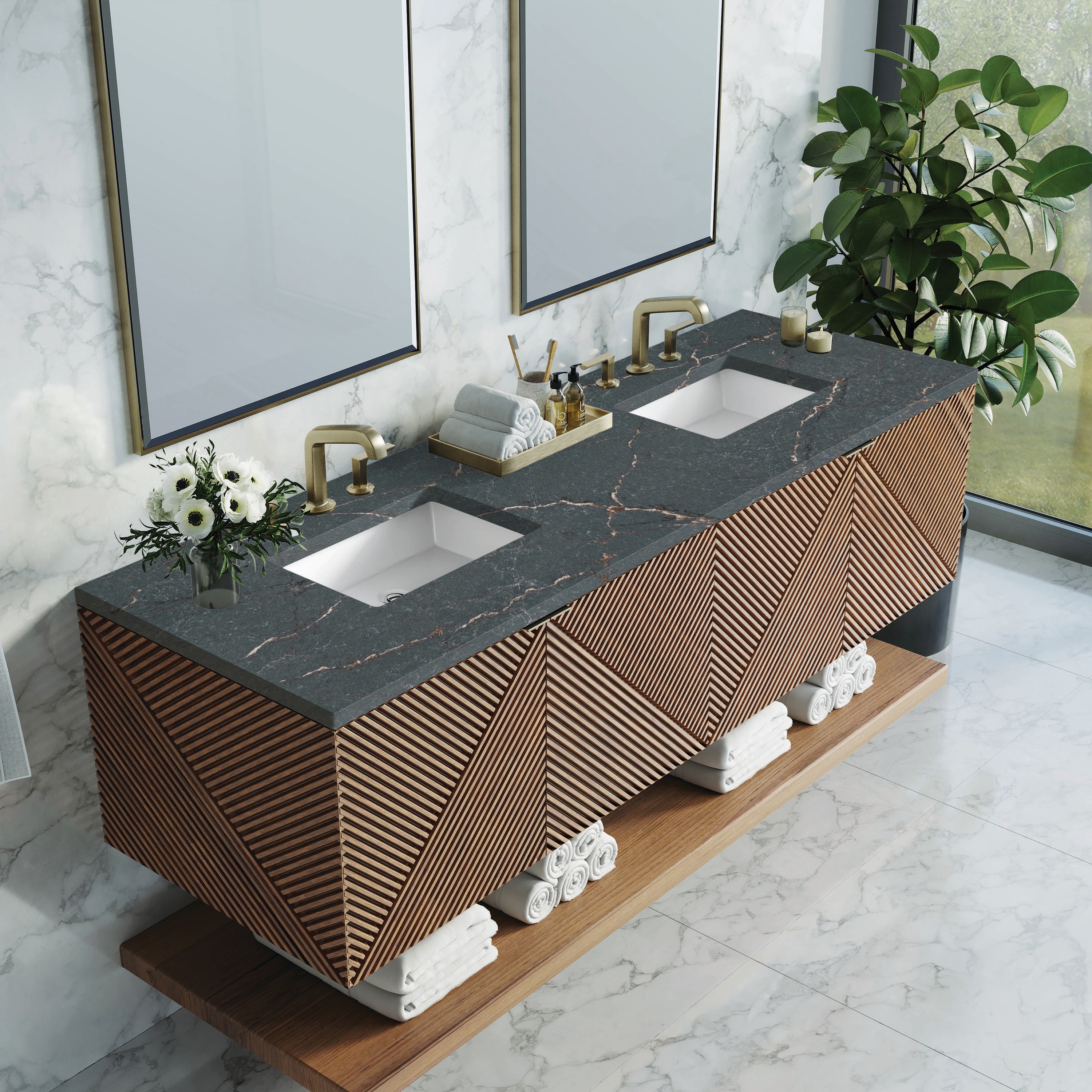 James Martin Vanities D200-V72-CSN-3PBL Bath-Vanity-Combo - View #4