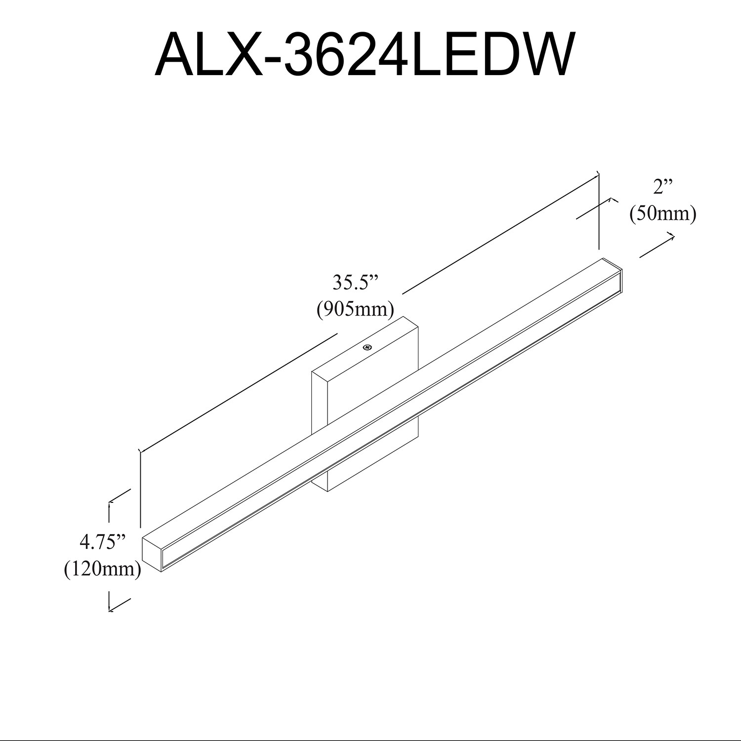 Dainolite ALX-3624LEDW-PC b089995 - View #4