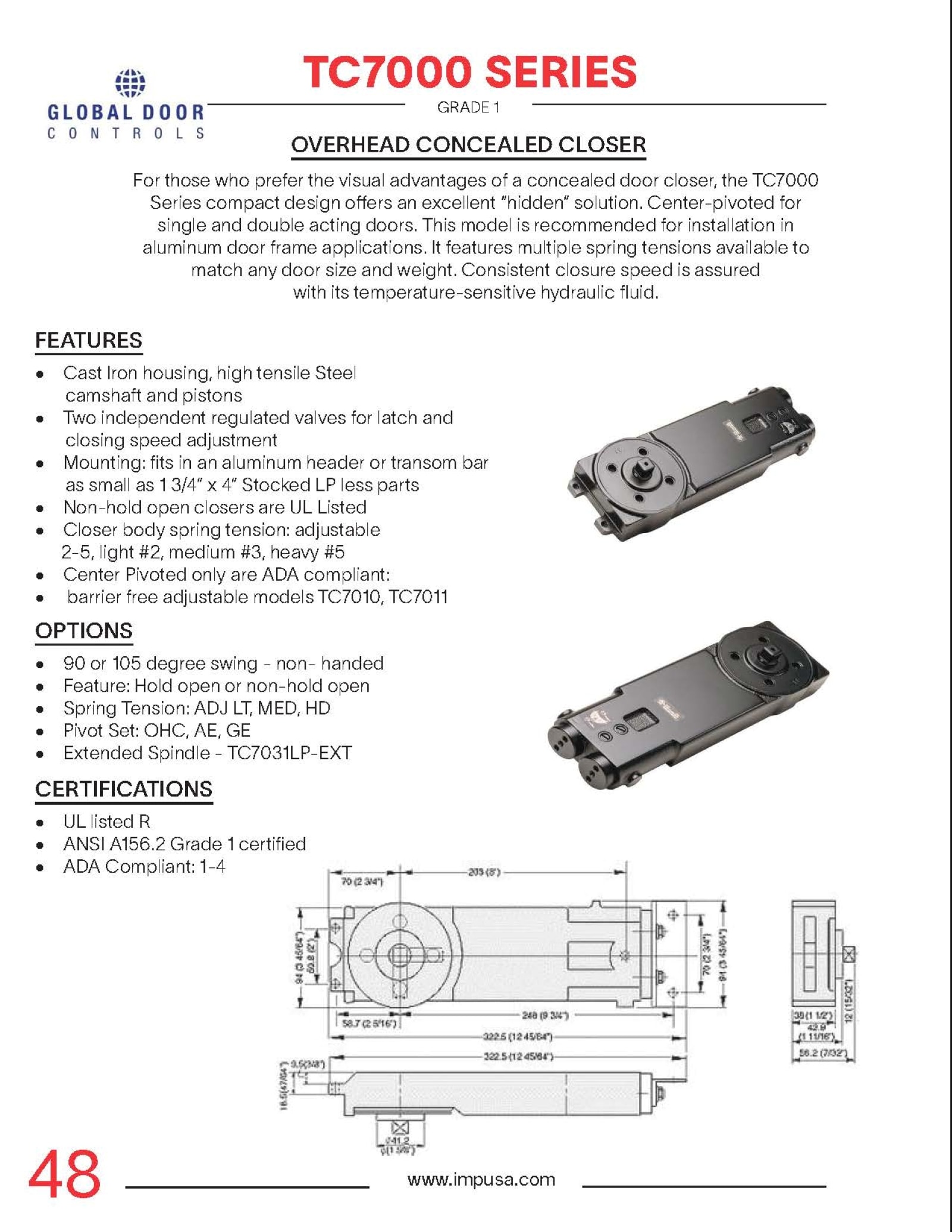 Global Door Controls TC7041LP Door-Closures - View #7
