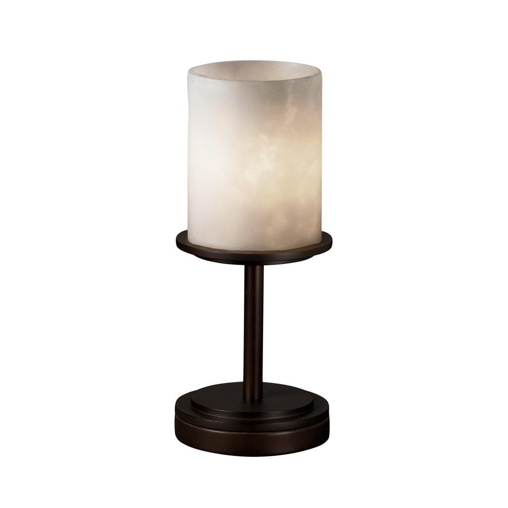 Justice Design Group CLD-8798-10-DBRZ Clouds 12-in Dark Bronze On/Off switch Table Lamp with Resin Shade 11 -Set