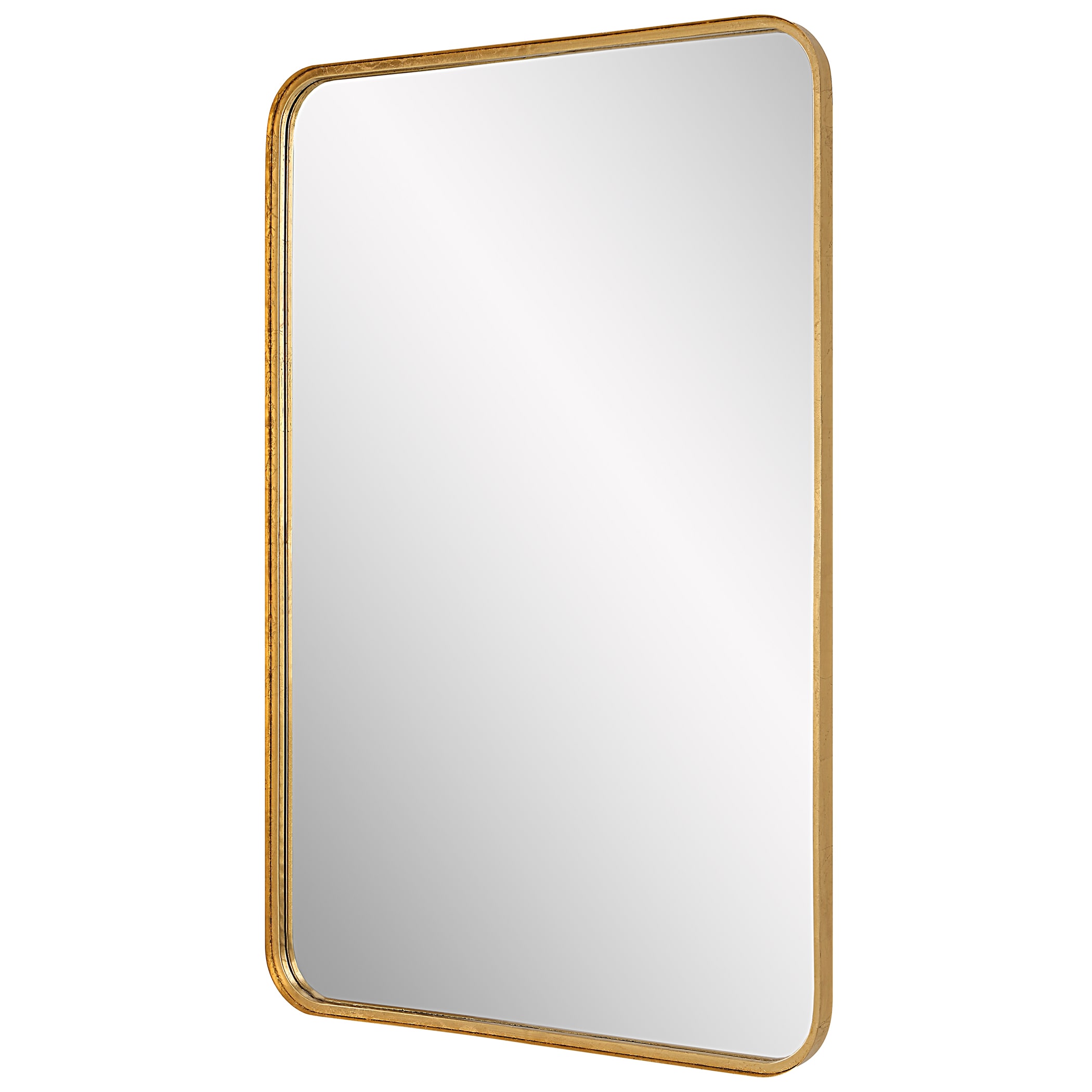 Global Direct 24-in W x 38-in H Gold Leaf Framed Wall Mirror in the ...