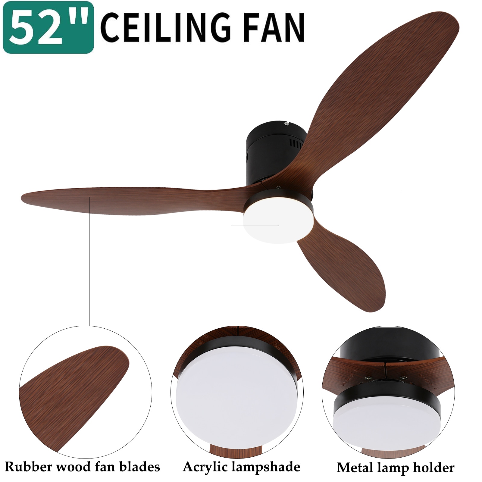 Oukaning HG-HCX3248-819US Ceiling-Fans - View #5