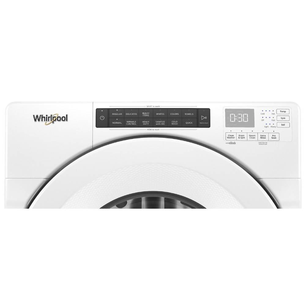 Whirlpool 4.5-cu ft High Efficiency Stackable Steam Cycle Front-Load Washer  (White) ENERGY STAR