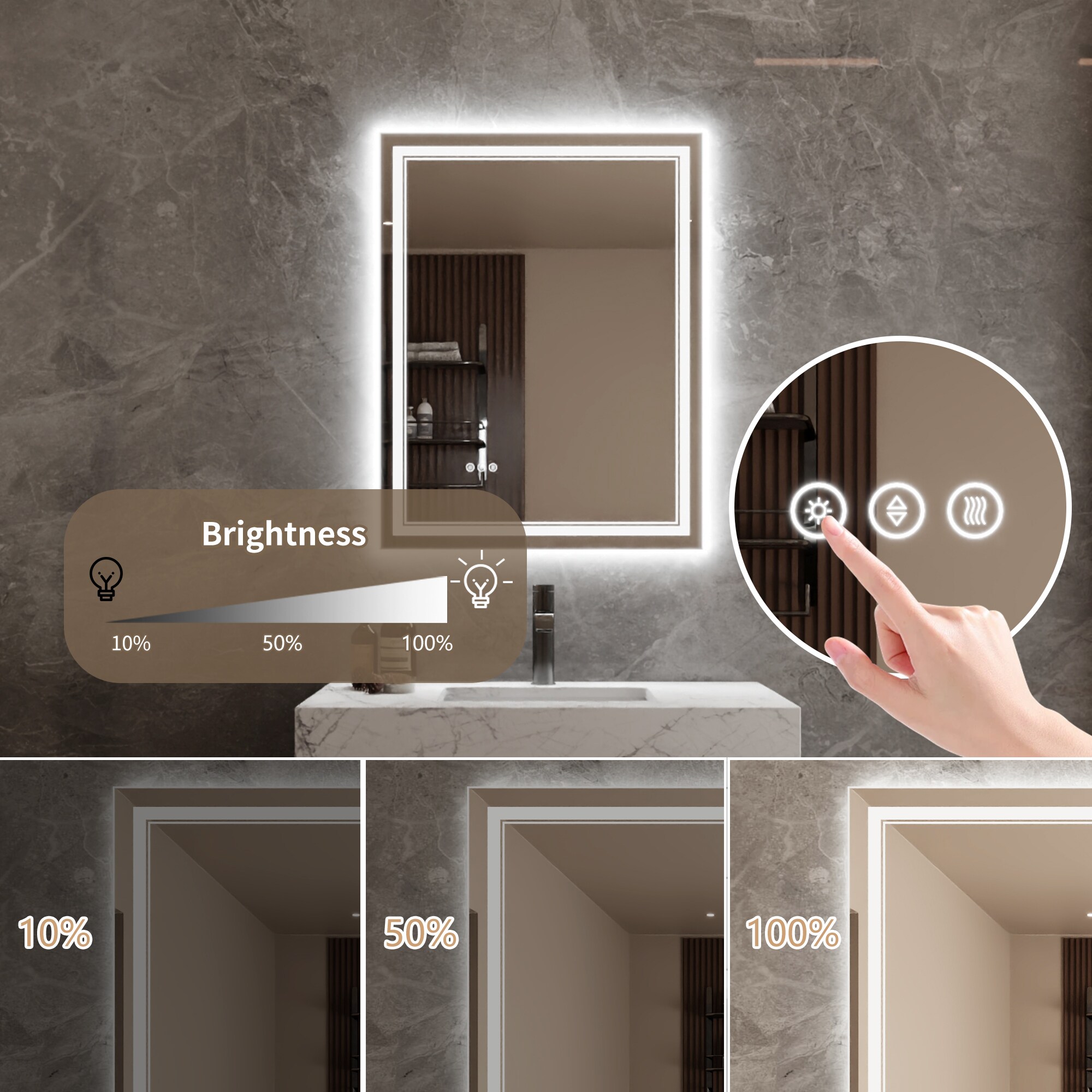Bayfeve BFXB-1S2028-MIR Framed-Bath-Mirrors - View #9