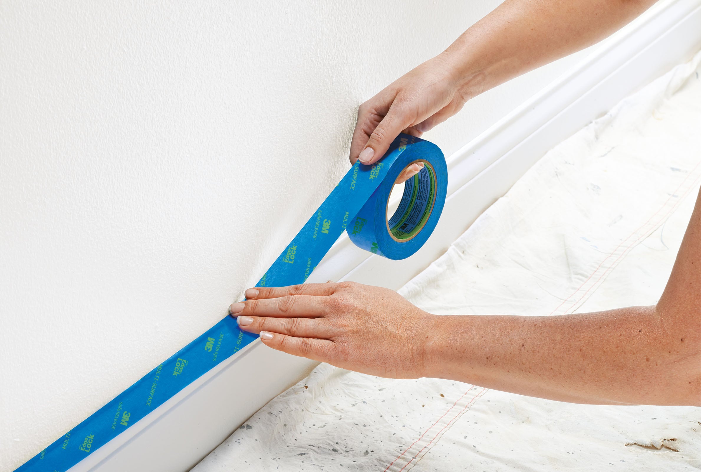 20M Blue Painter Masking Tape For Painting Edges Trim Wall Ceiling  Finishing Clean Release Trim Edge
