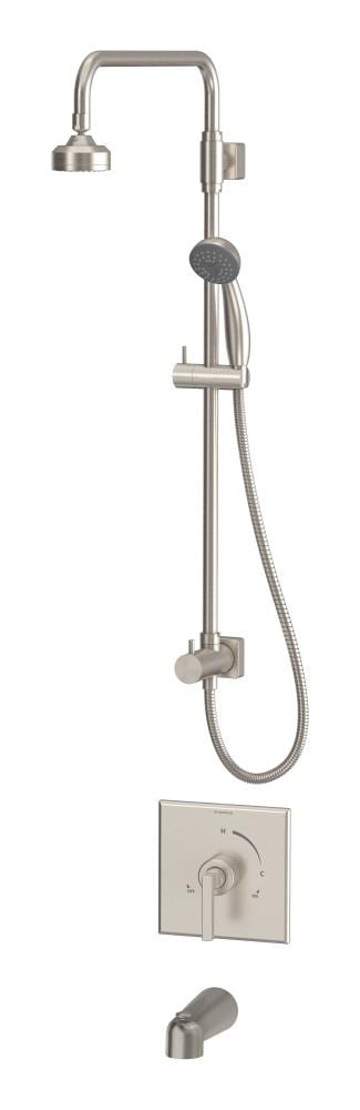 Symmons Duro Satin Nickel 1-handle Single Function Round Bathtub And ...