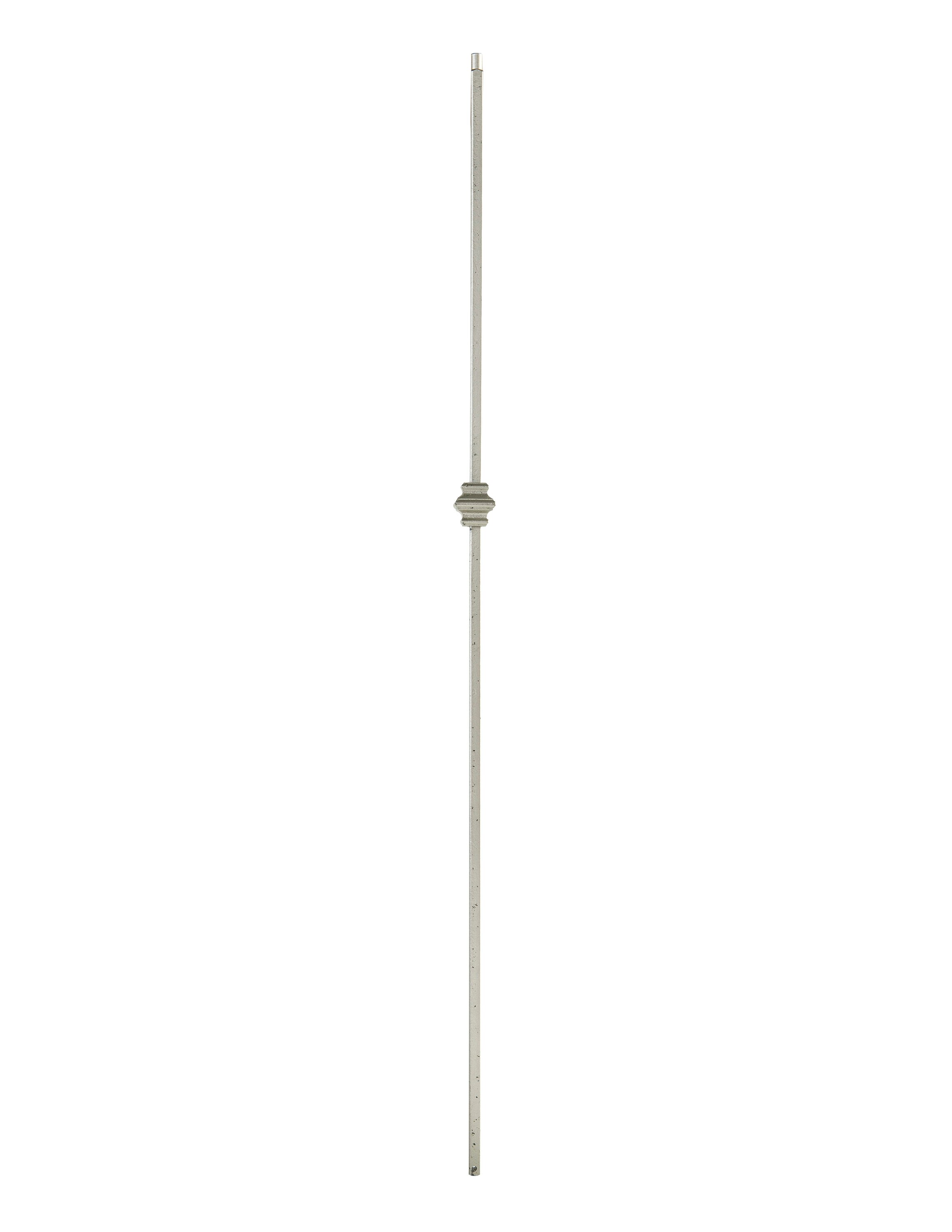 Crown Heritage 4583701NI44 1.7813-in x 1.625-in Satin Nickel Steel Pin Top Single Knuckle Stair Baluster