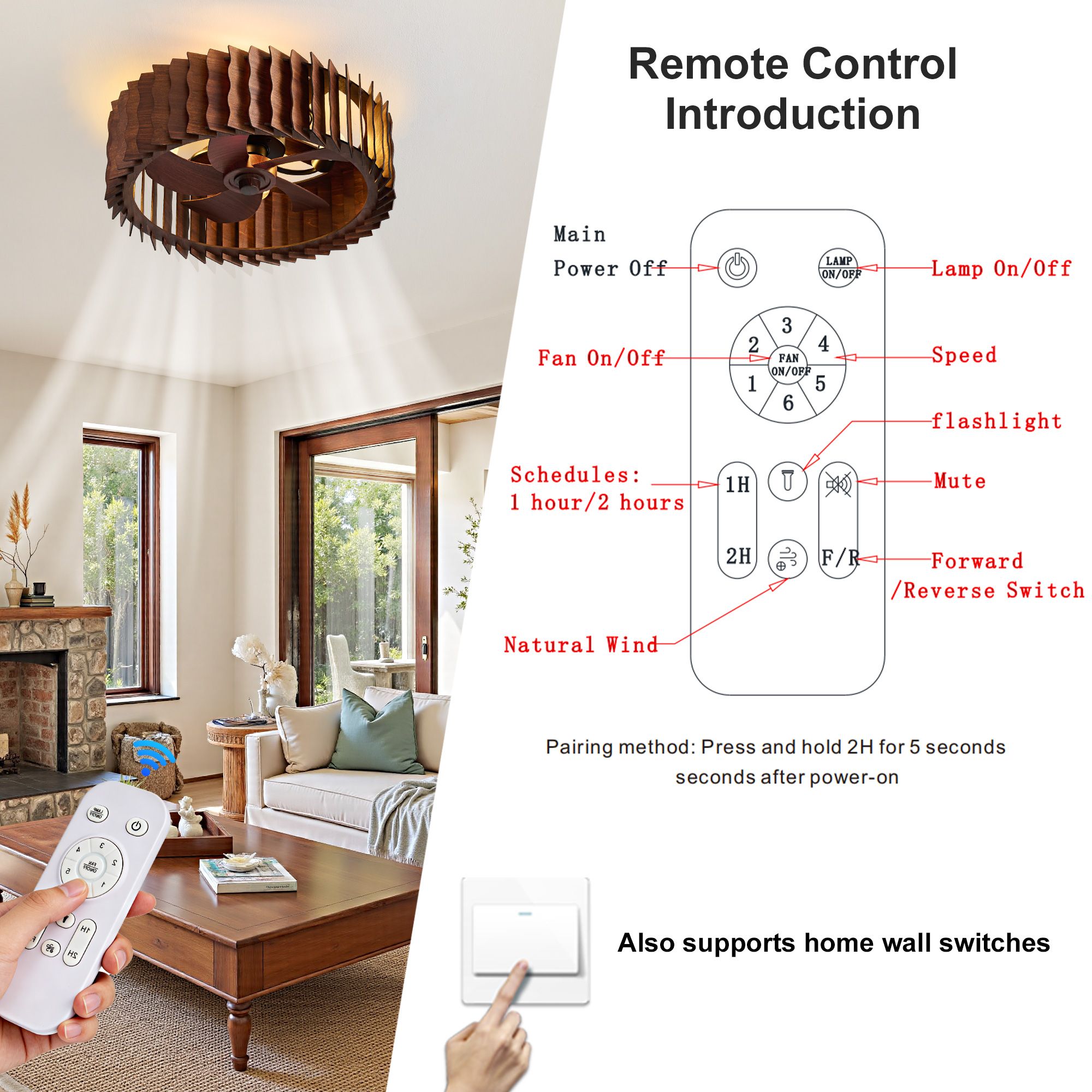 Lanmate LP-FANL-74-MB Ceiling-Fans - View #4
