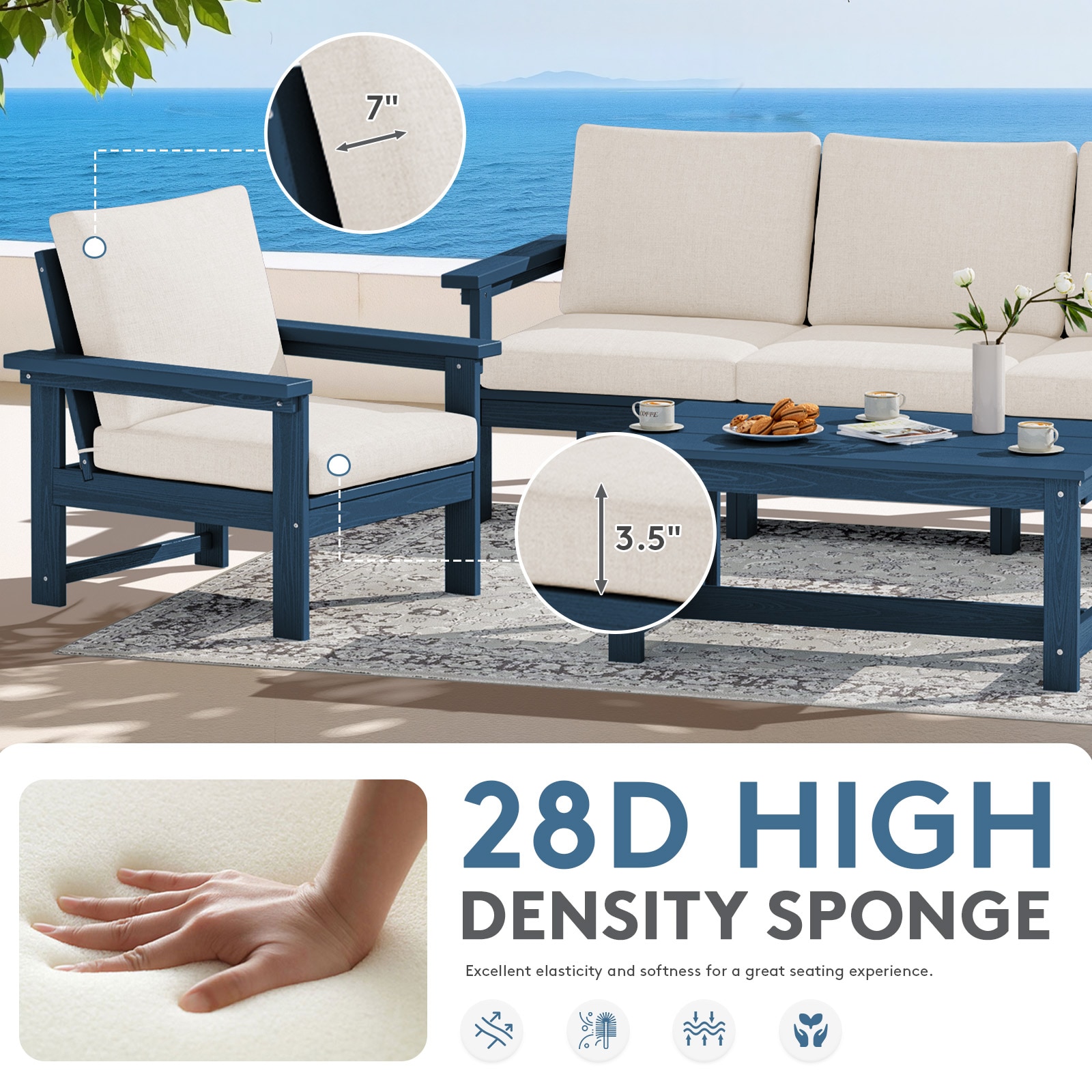 VOUA ZHSF06-NK Patio-Conversation-Sets - View #7