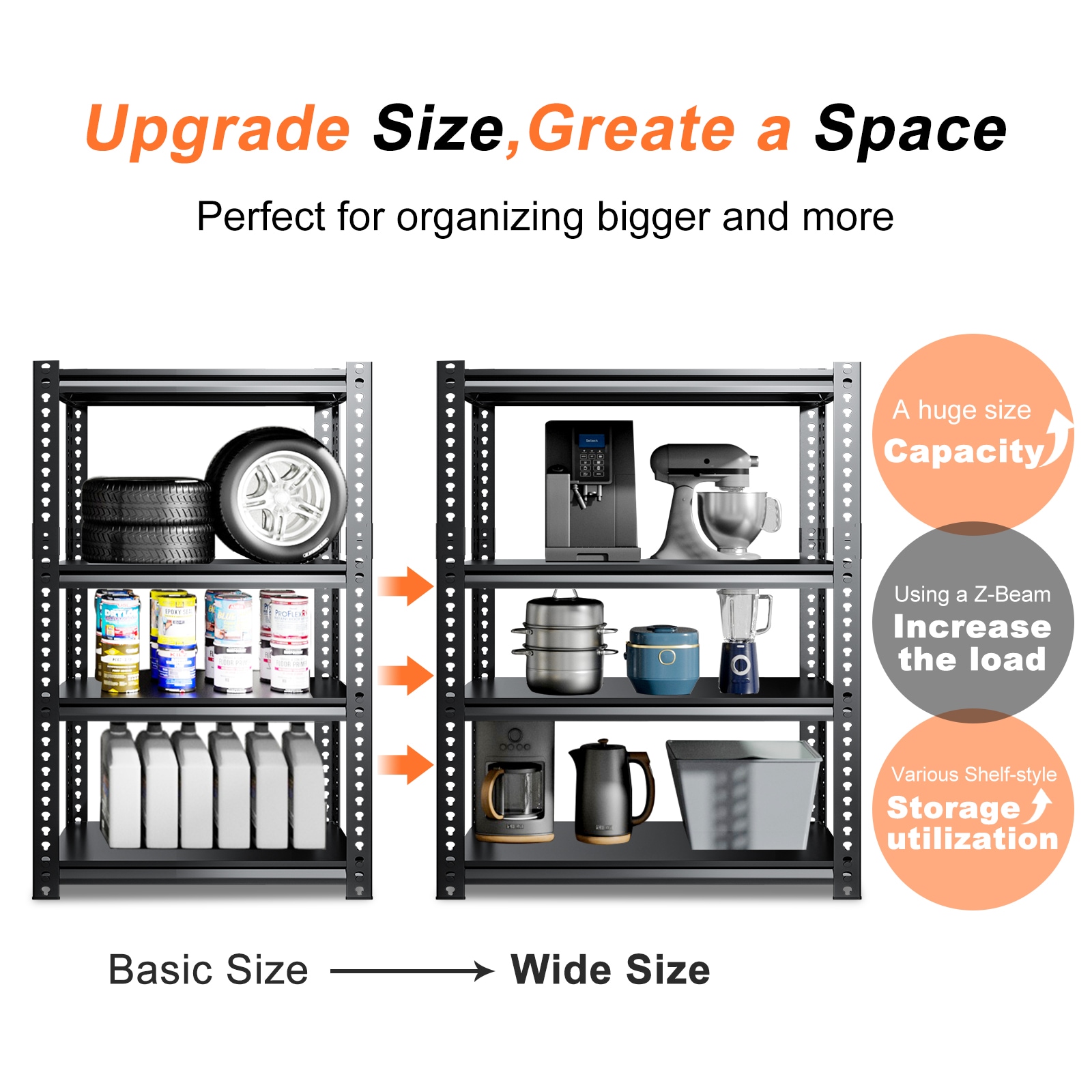 Esazn I1600052-BK-MLYU Free-Standing-Shelving - View #7
