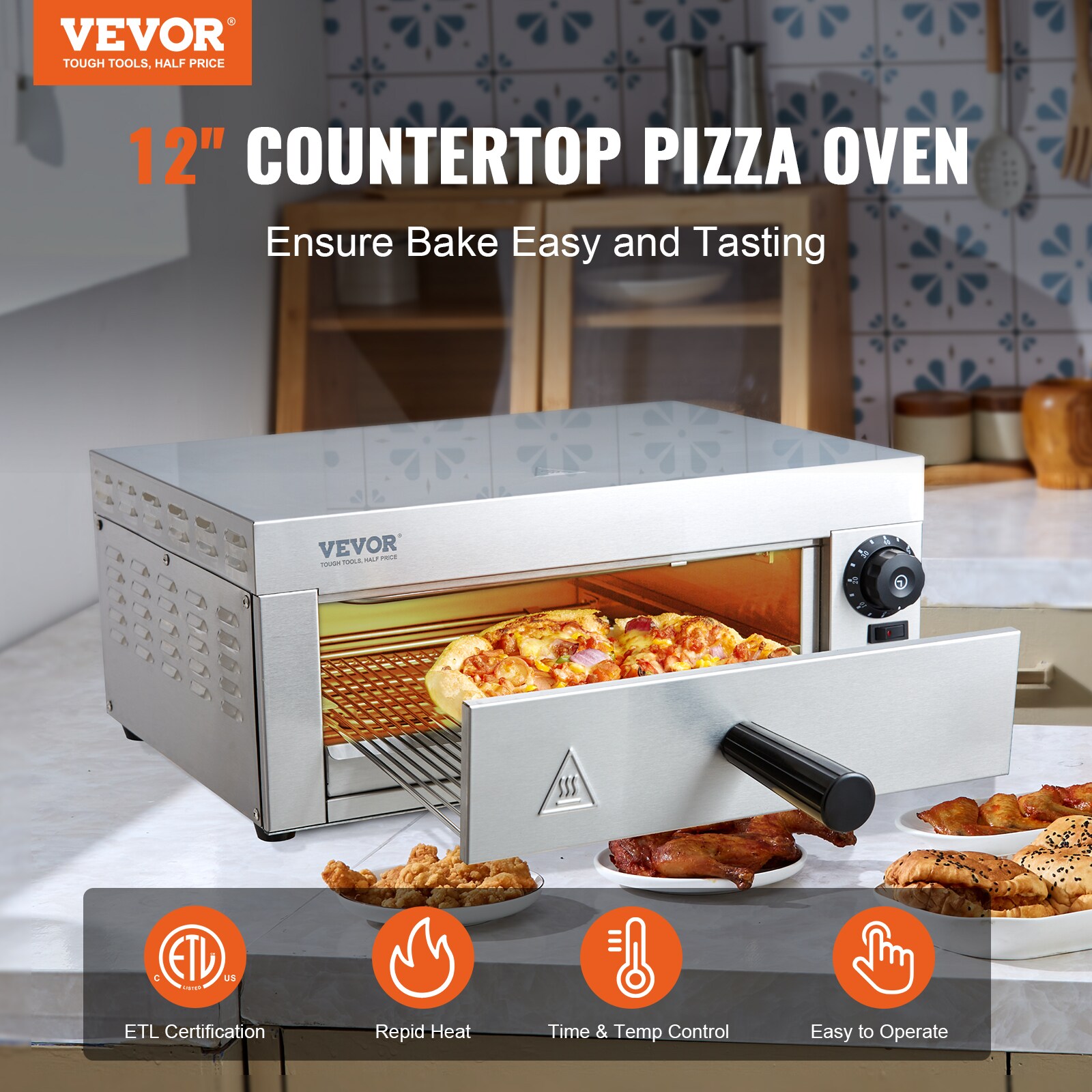 VEVOR CTSDPSLBXG1SBXUI2V1 Outdoor-Pizza-Ovens - View #3