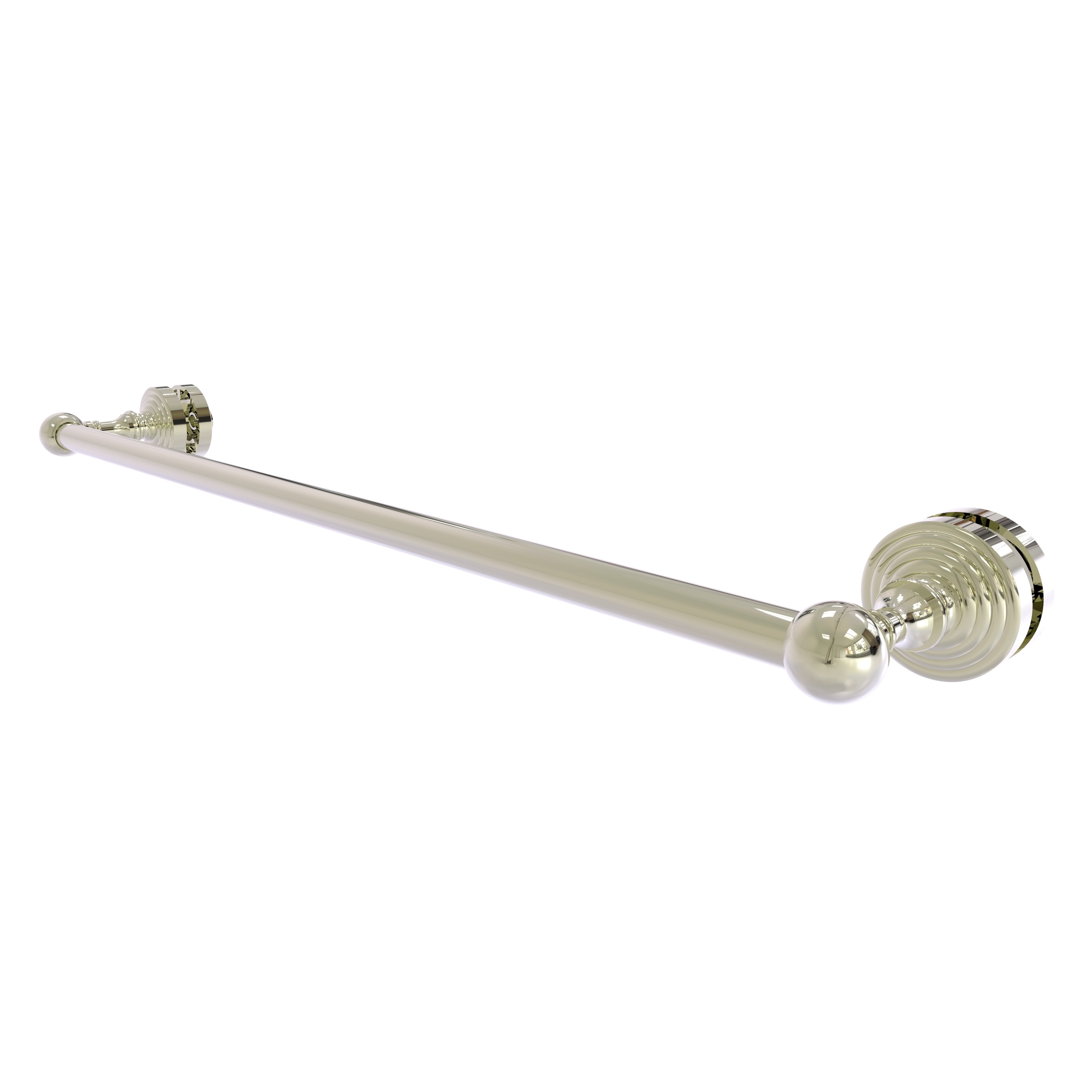 Allied Brass WP-41-SM-24-PNI Waverly Place 24-in Polished Nickel Wall mount Single Towel Bar