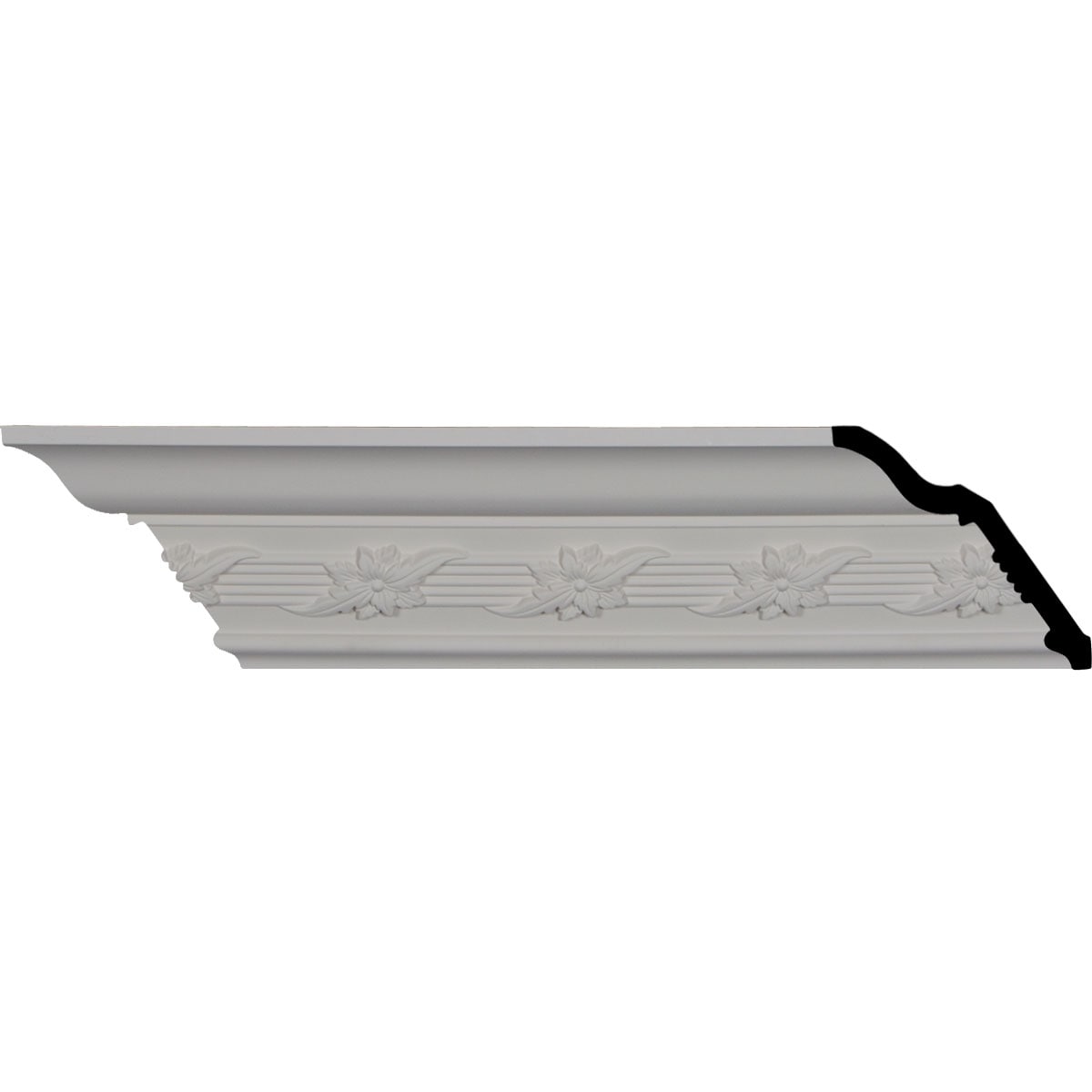 Ekena Millwork MLD04X03X05WN Winston 5-3/8-in x 7-ft 10-1/2-in Primed Urethane Crown Moulding