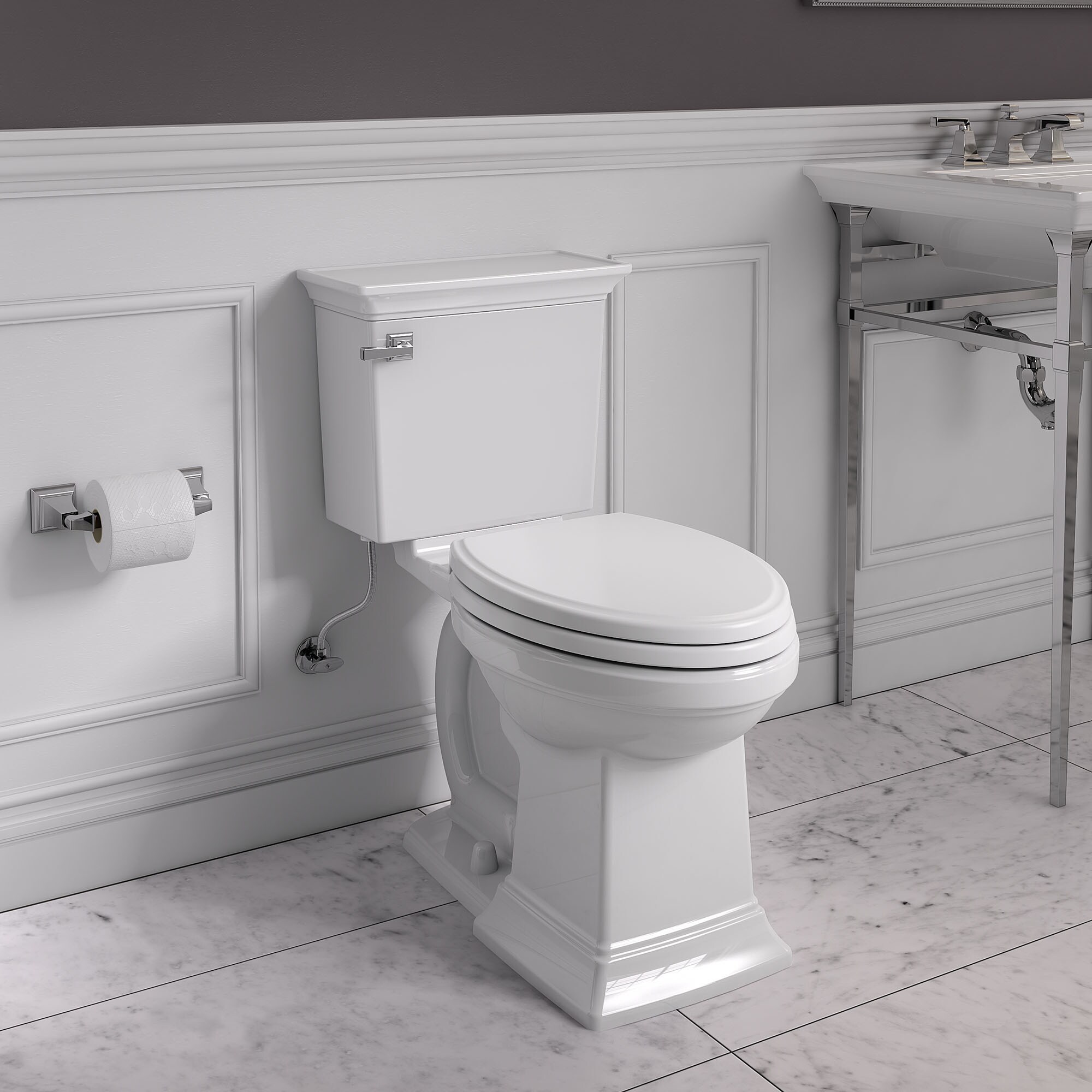 Town Square S White Elongated High Efficiency Toilet