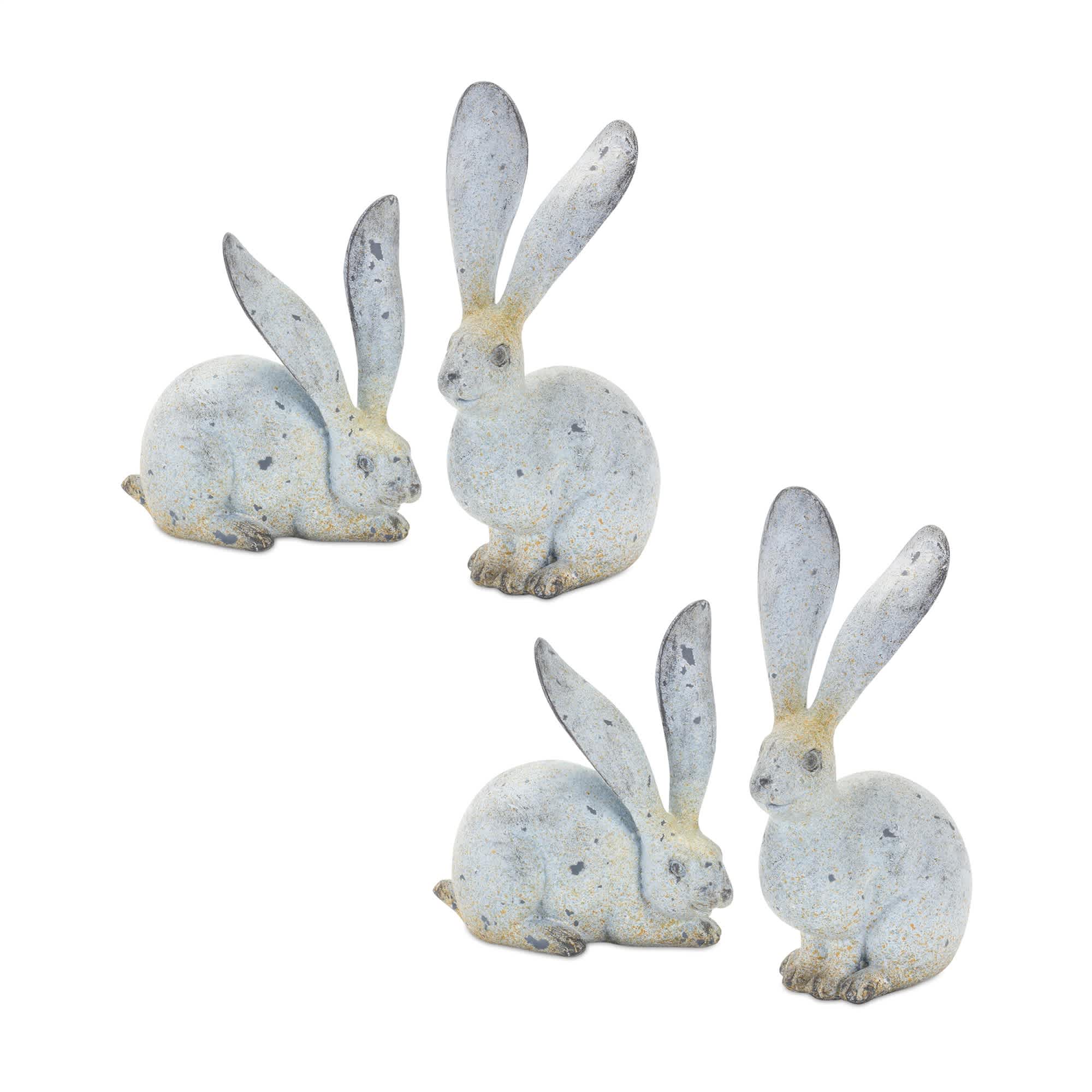 Melrose International 85552DS Rabbit (Set of 4) 5.5H 8.25H Resin