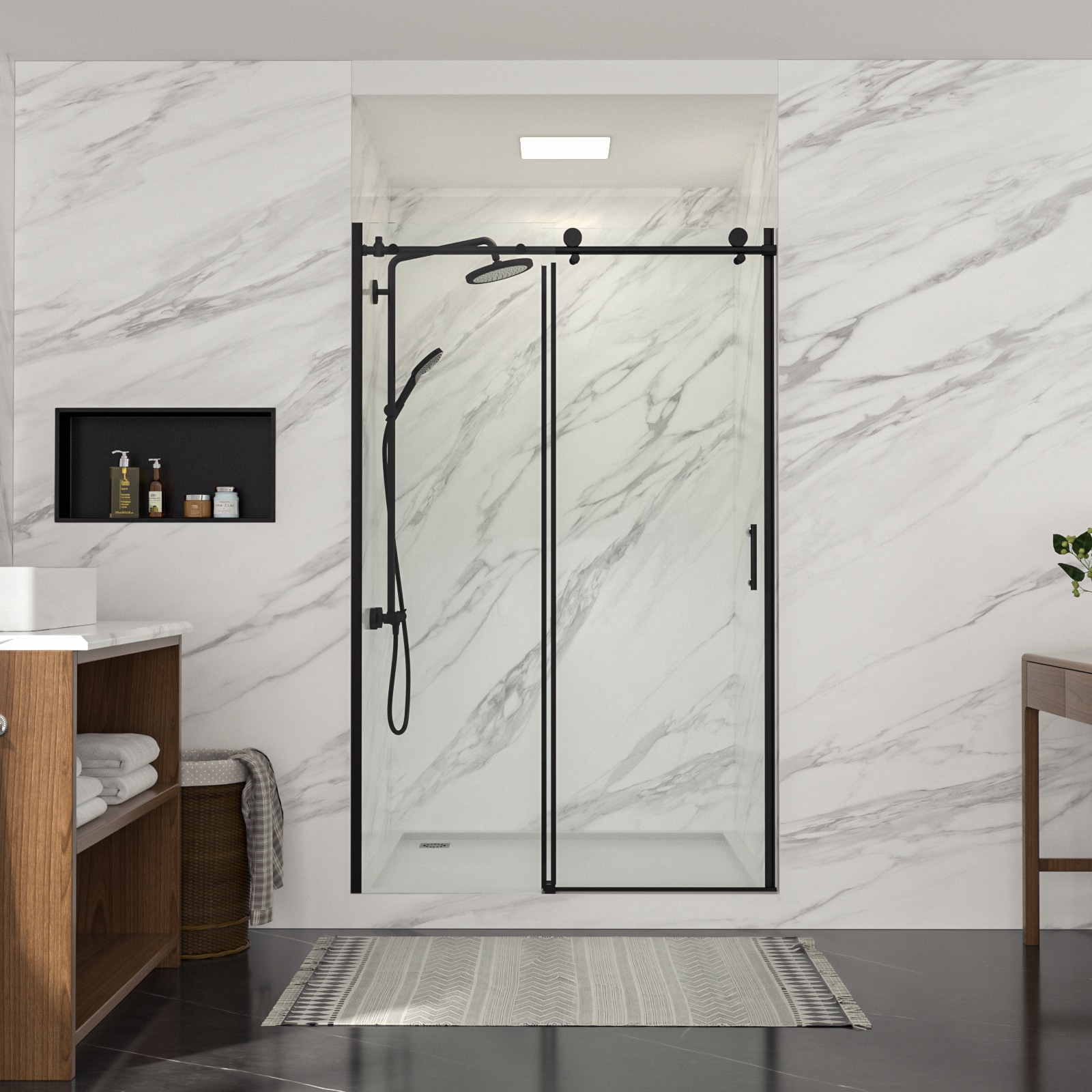 Lordear LD-SEP88BL100 Shower-Doors - View #3