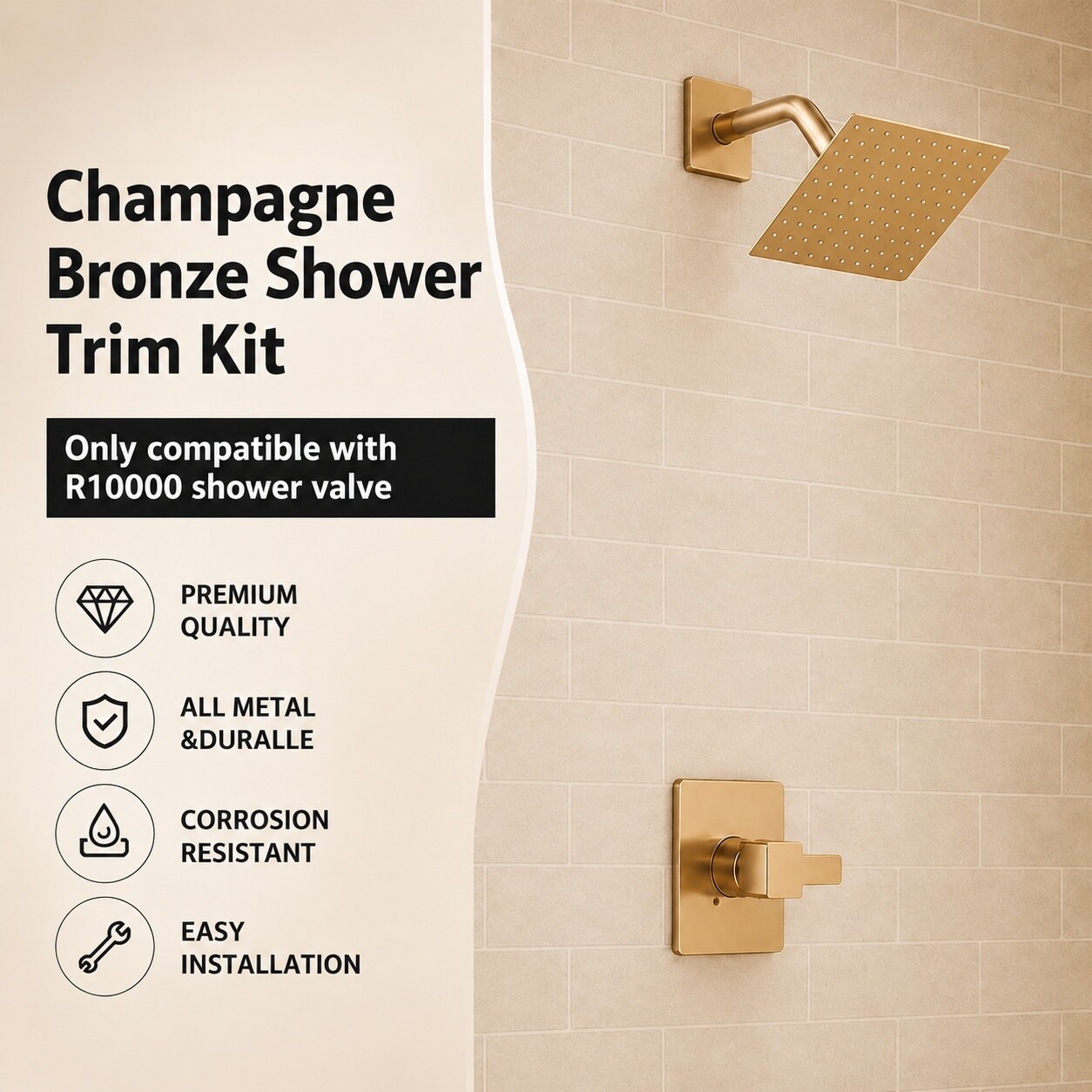 Adrinfly LAD0812D468 Fixed-Showerhead - View #2