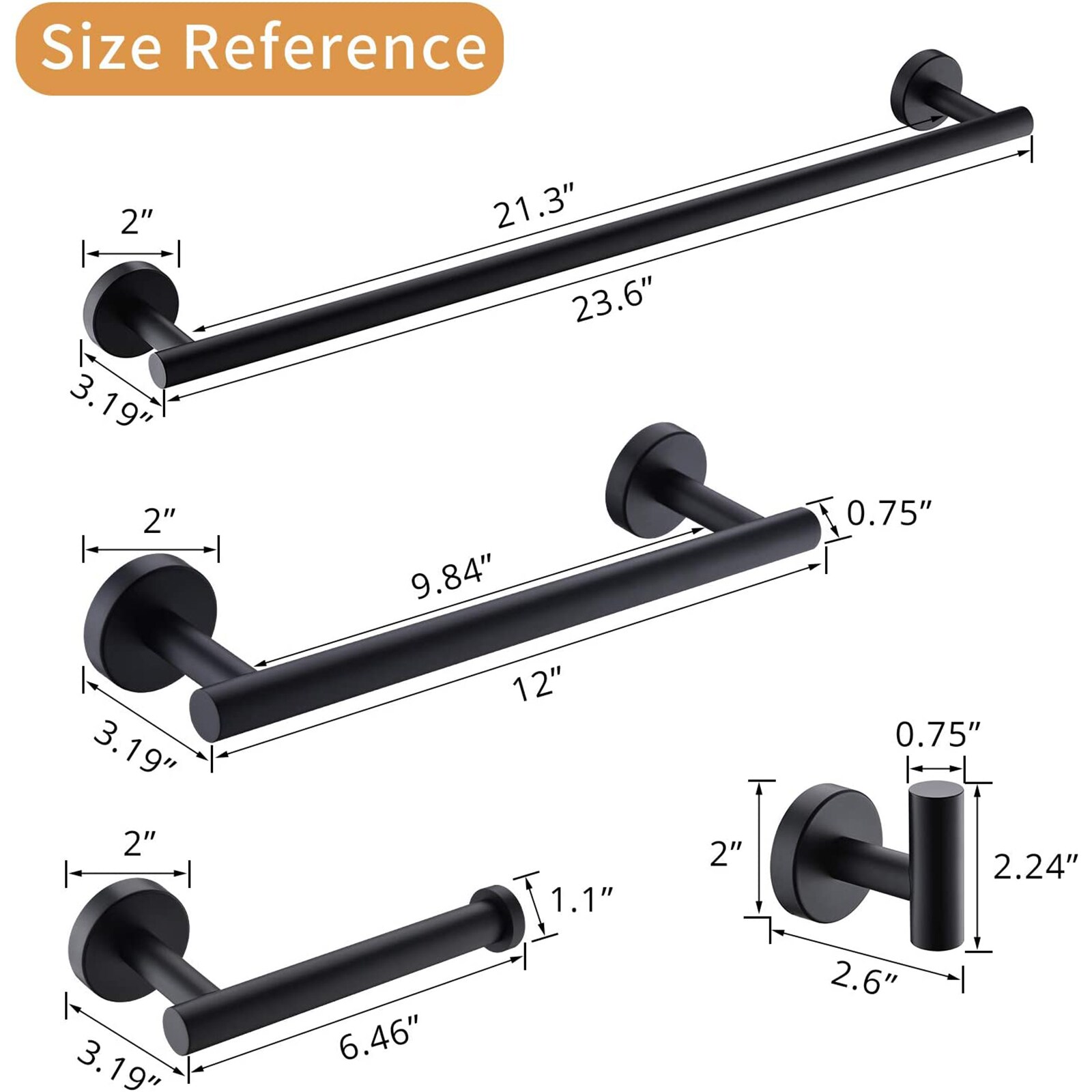 MYRYY HON20635 Decorative-Bath-Hardware-Kits - View #6