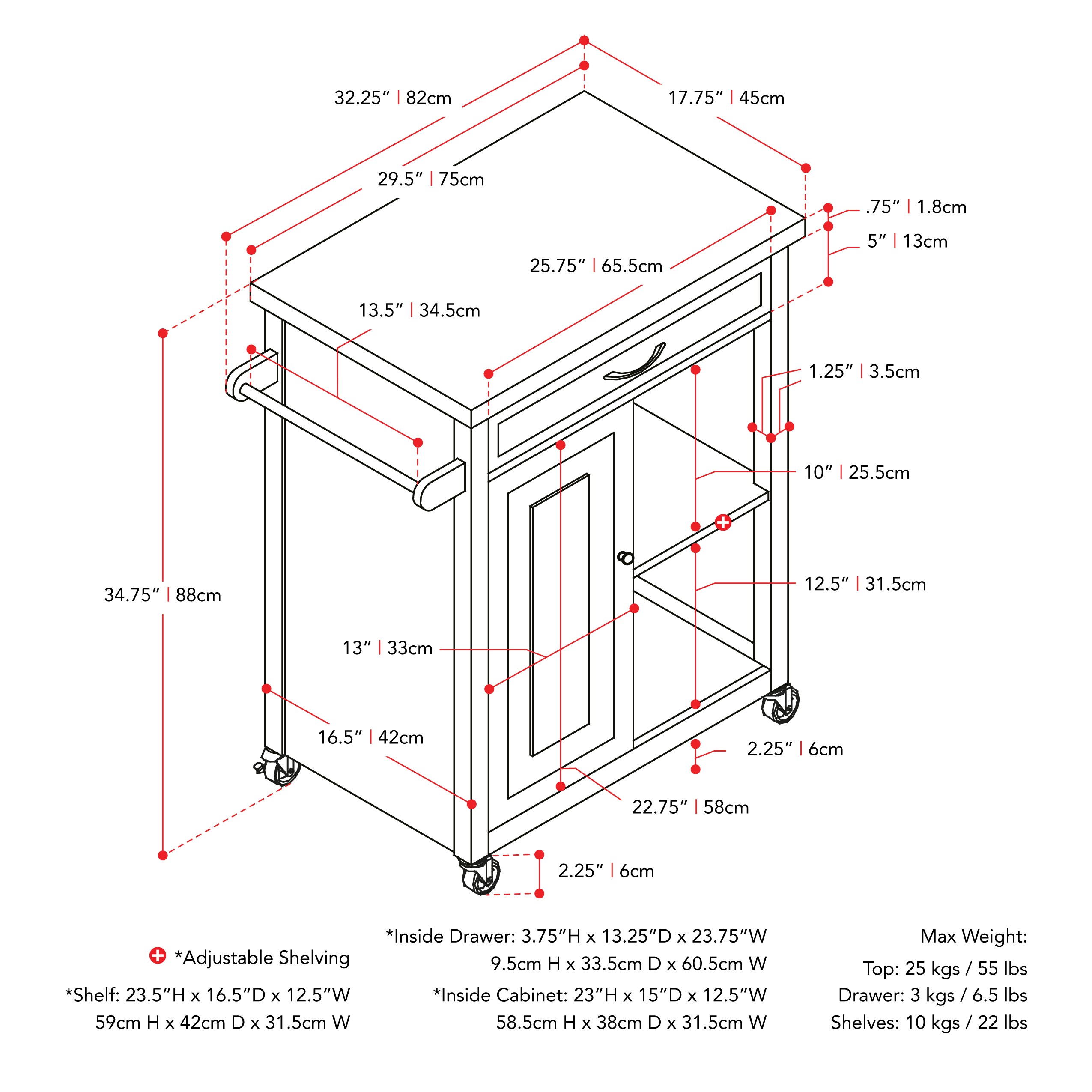 CorLiving KNT-151-C Kitchen-Furniture - View #15