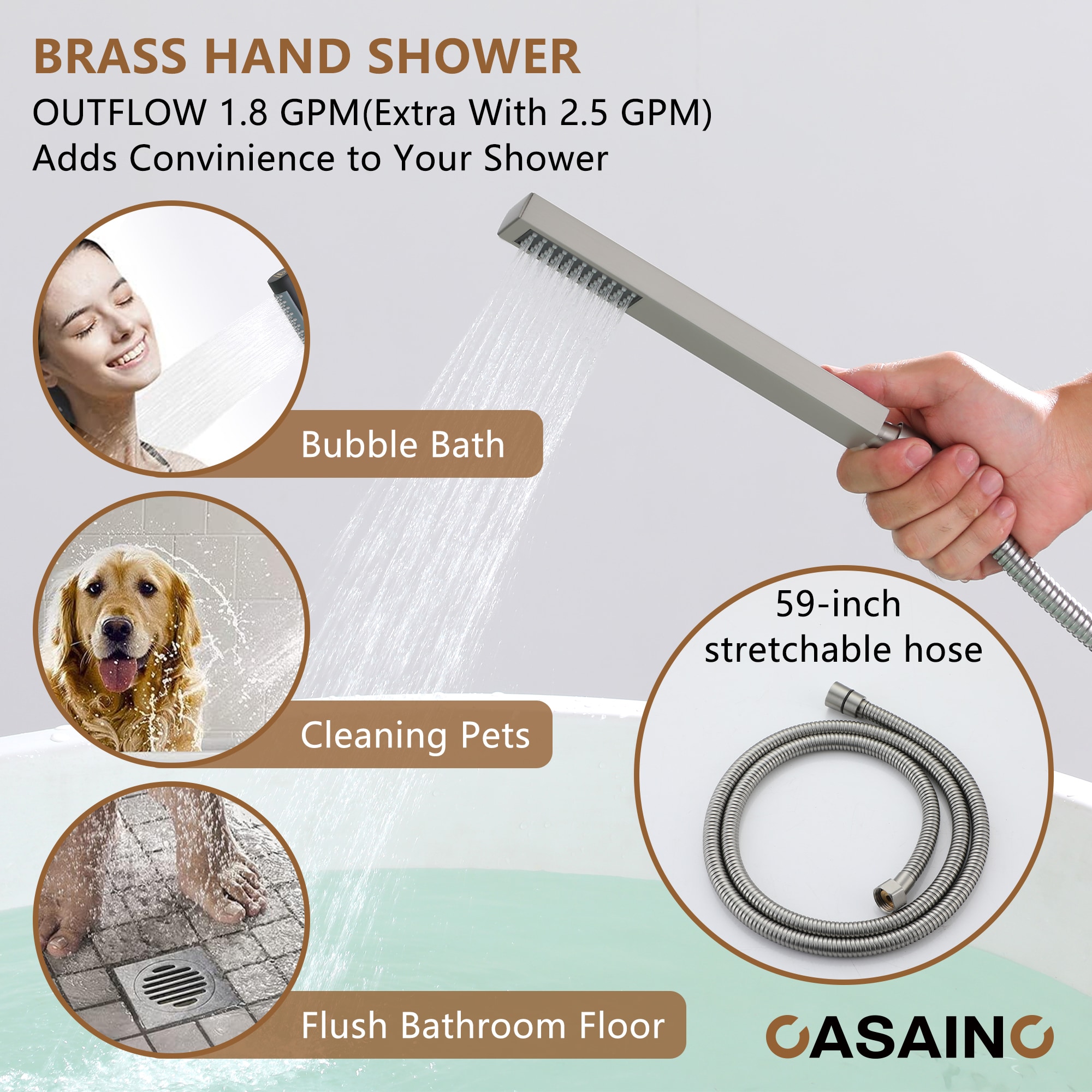 CASAINC MCS97-BG Roman-Tub-Faucets - View #5