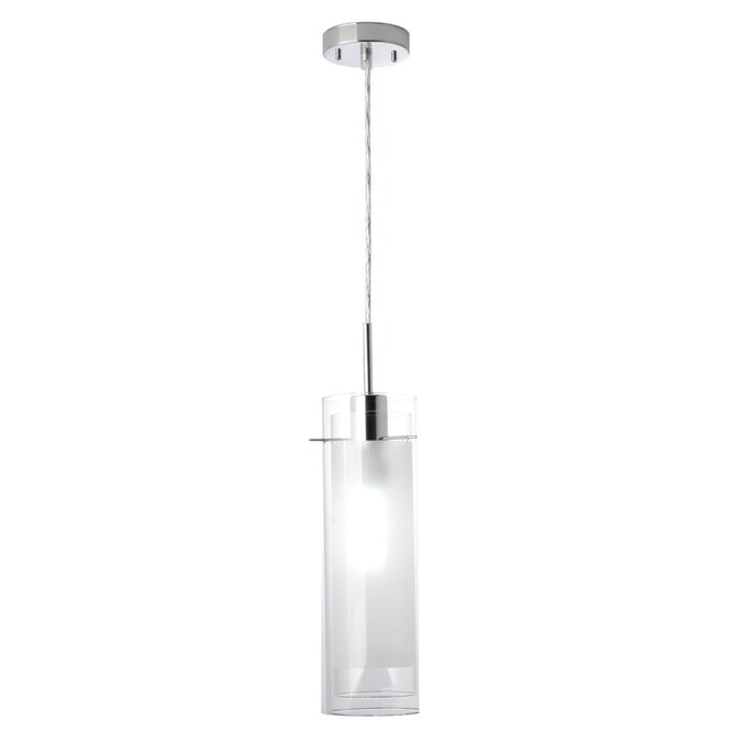 Globe Electric Sydney Chrome Industrial, Hanging Cylinder Light Fixture