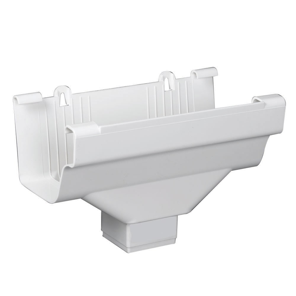 Amerimax 5-in x 9-in White K Style Gutter Drop in the Gutters department Lowes.com
