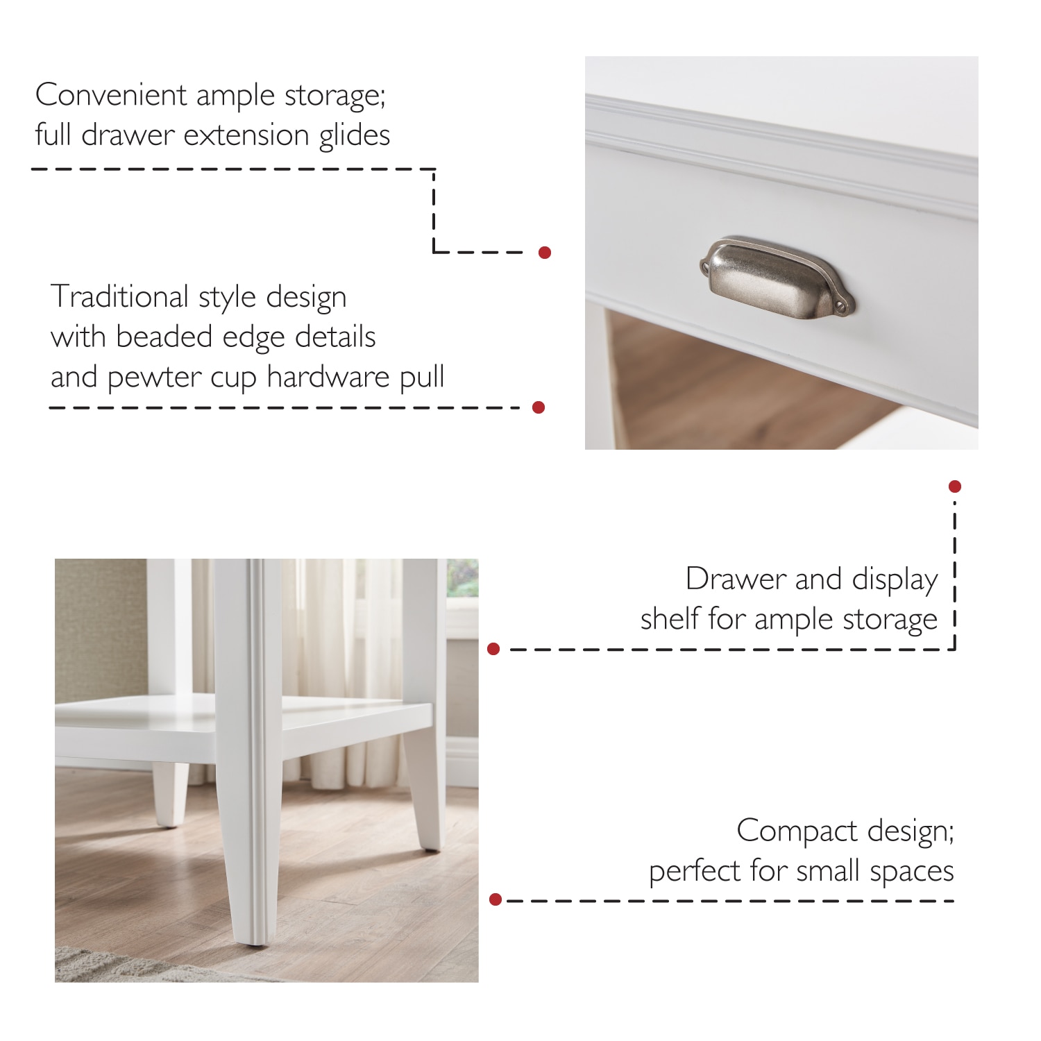 Leick Home 10507-WT End-Tables - View #11