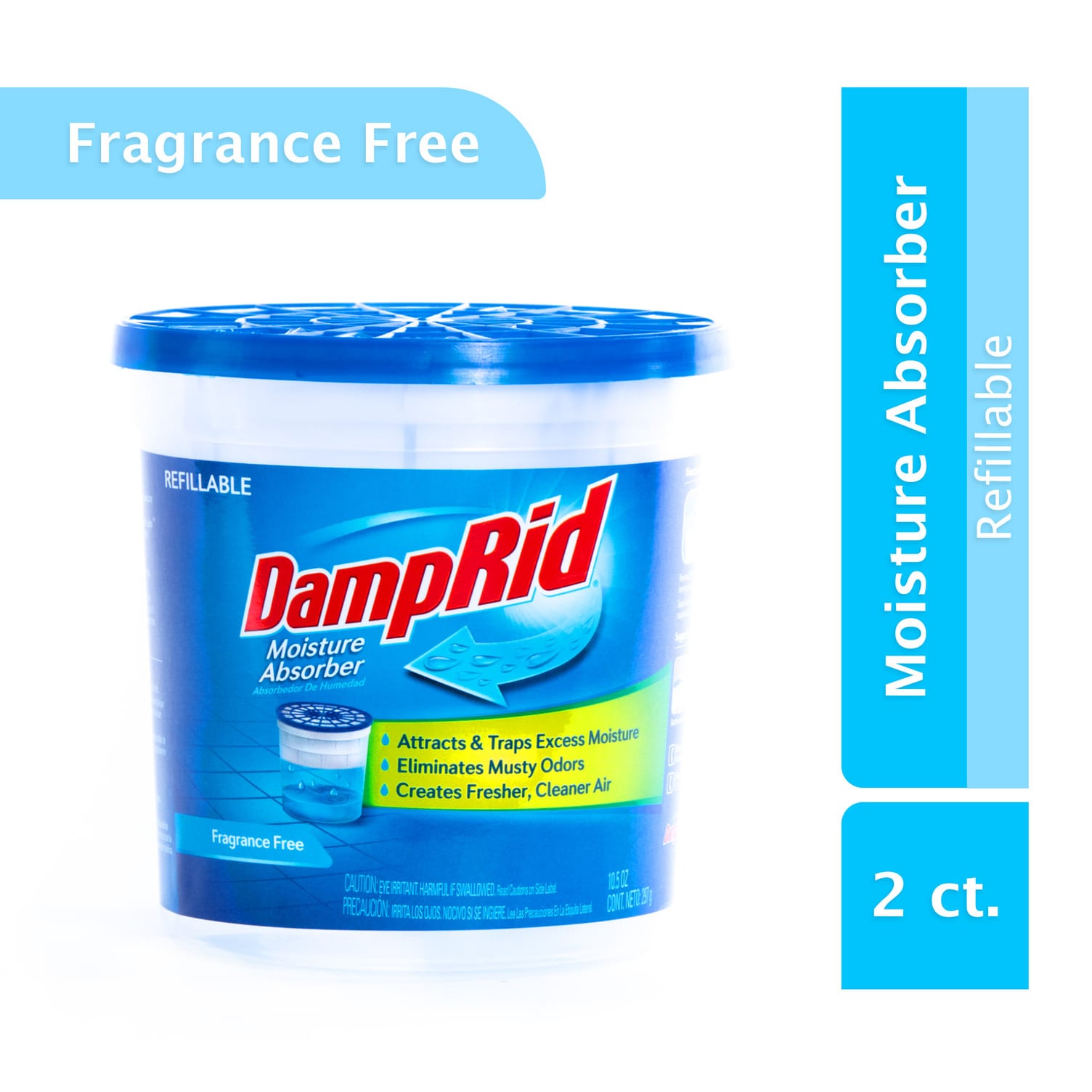 DampRid Refillable Moisture Absorber 10.5oz - Fragrance Free 