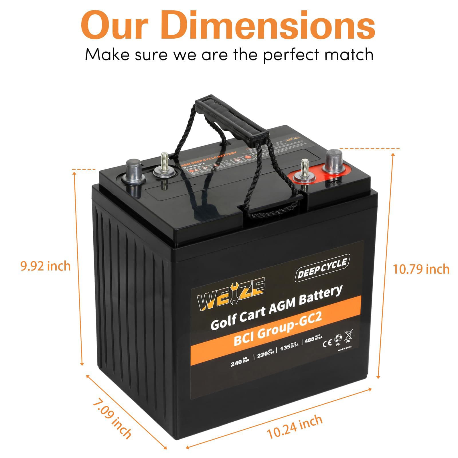 WEIZE BAD-1560 Power-Equipment-Batteries - View #2
