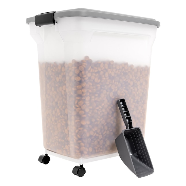 2 Pack Food Storage Container with Scoop,Large Airtight Pet Food