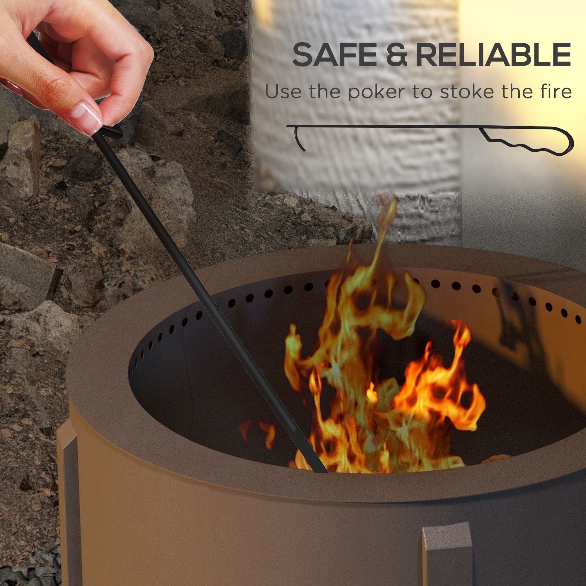 Maocao Hoom JL174306 Outdoor-Woodburning-Firepits - View #9
