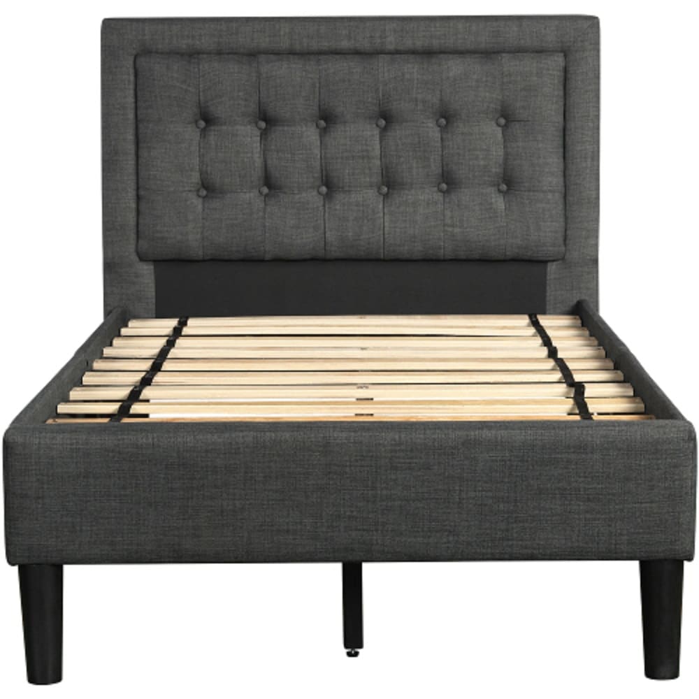CASAINC LY-WF141EAA Gray Twin Upholstered Platform Bed