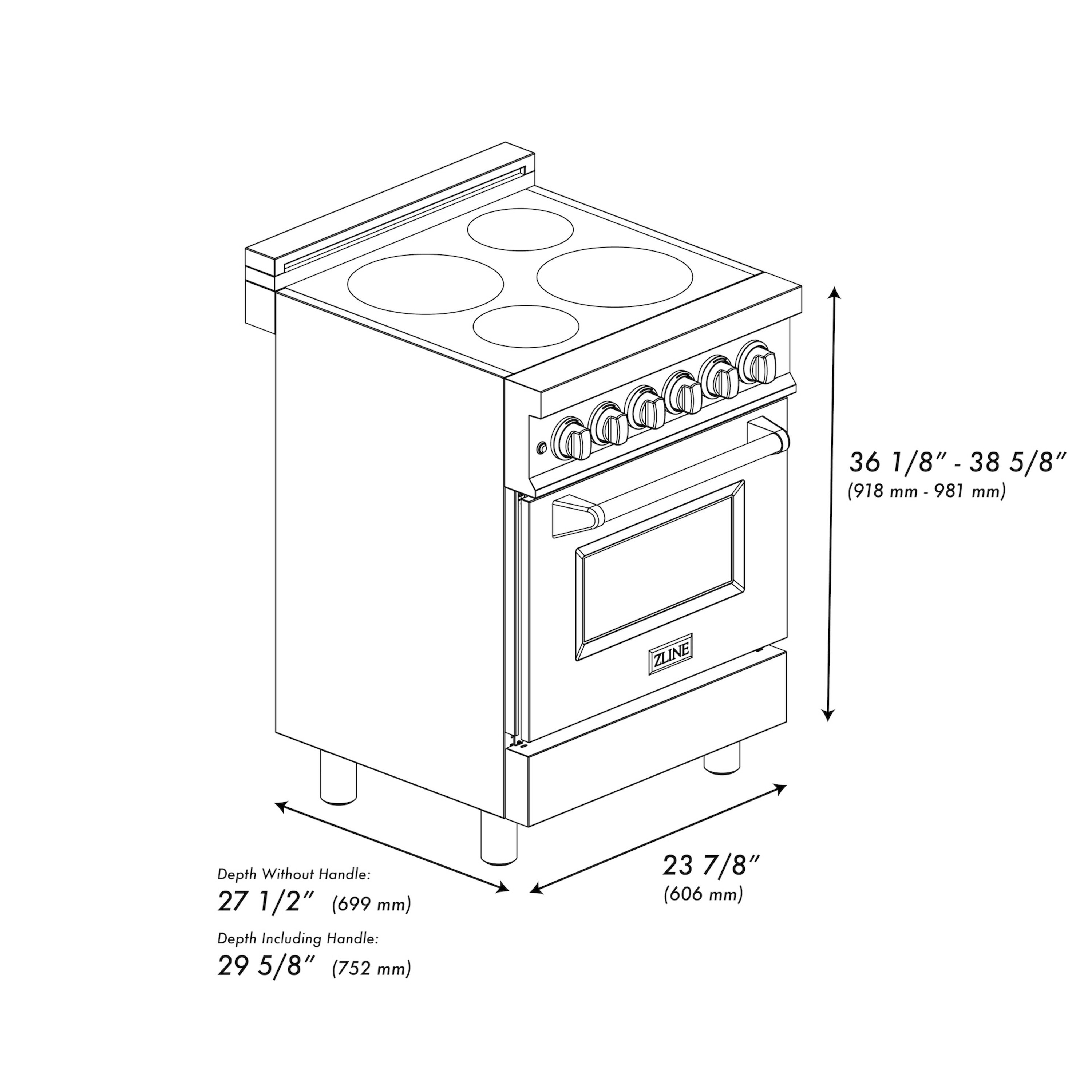 ZLINE KITCHEN & BATH RAIND-24 Induction-Ranges-Cc - View #15