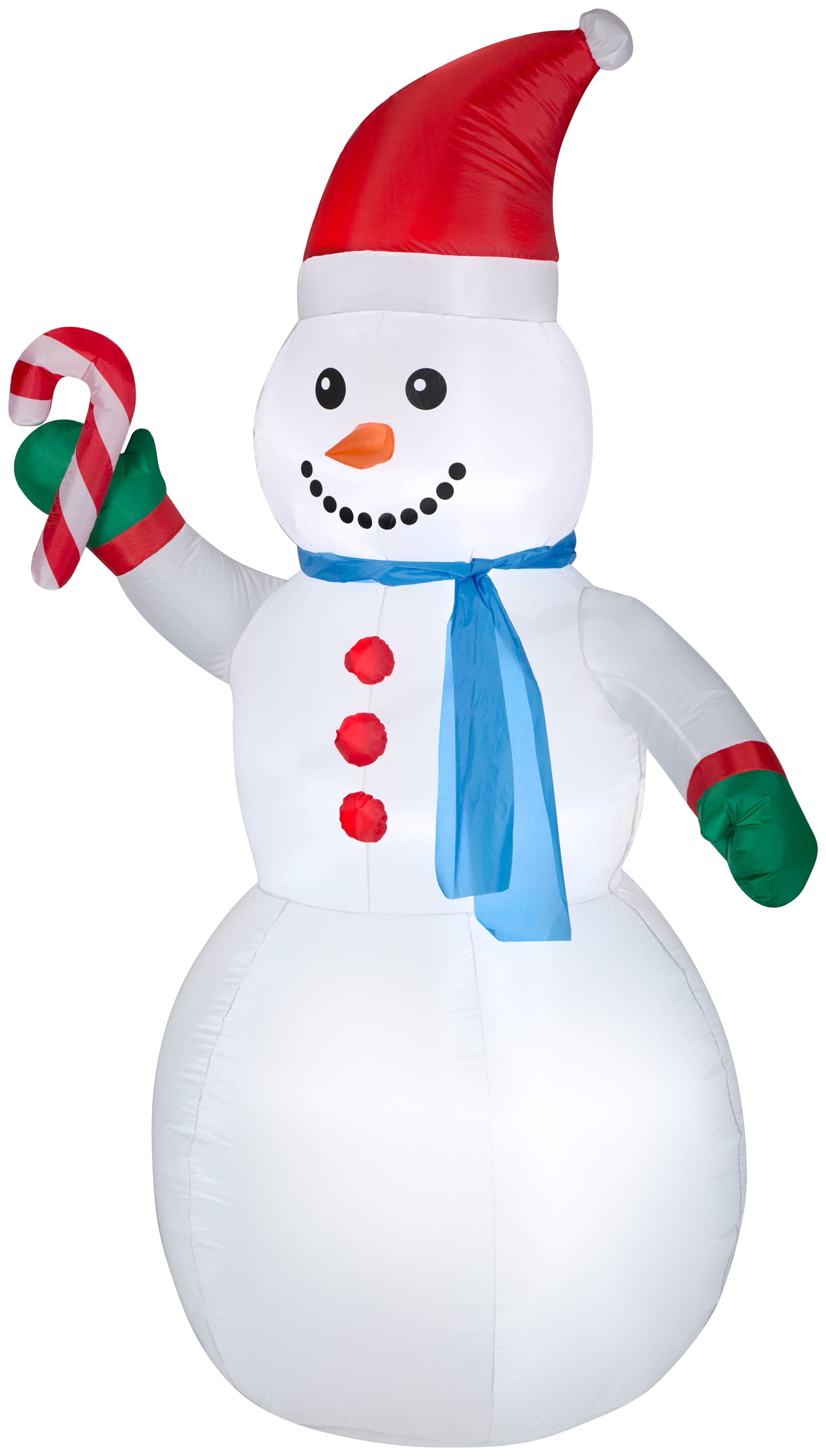 Gemmy 6.97-ft Lighted Snowman Christmas Inflatable at Lowes.com