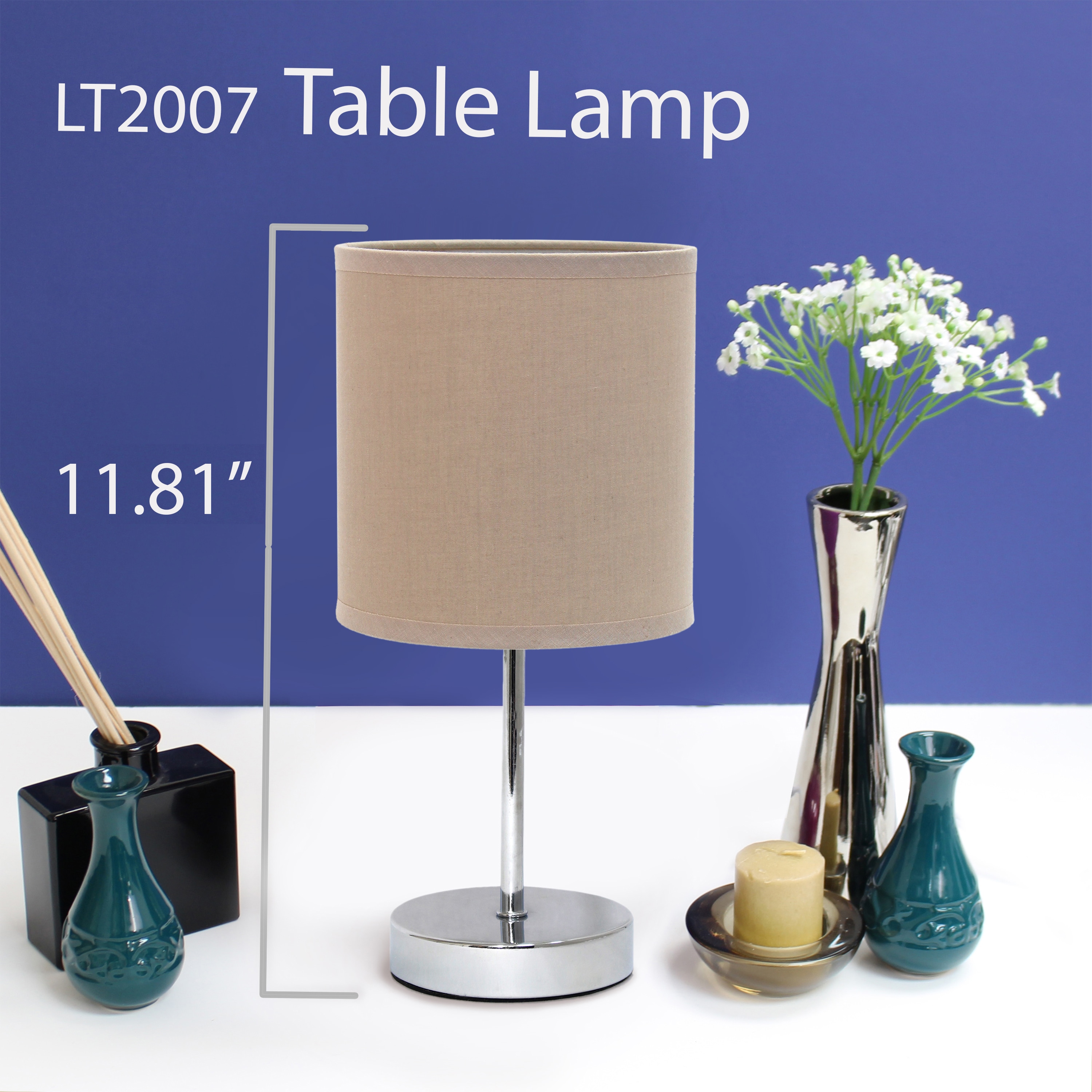 Simple Designs LT2007-GRY-2PK Lamp-Sets - View #5